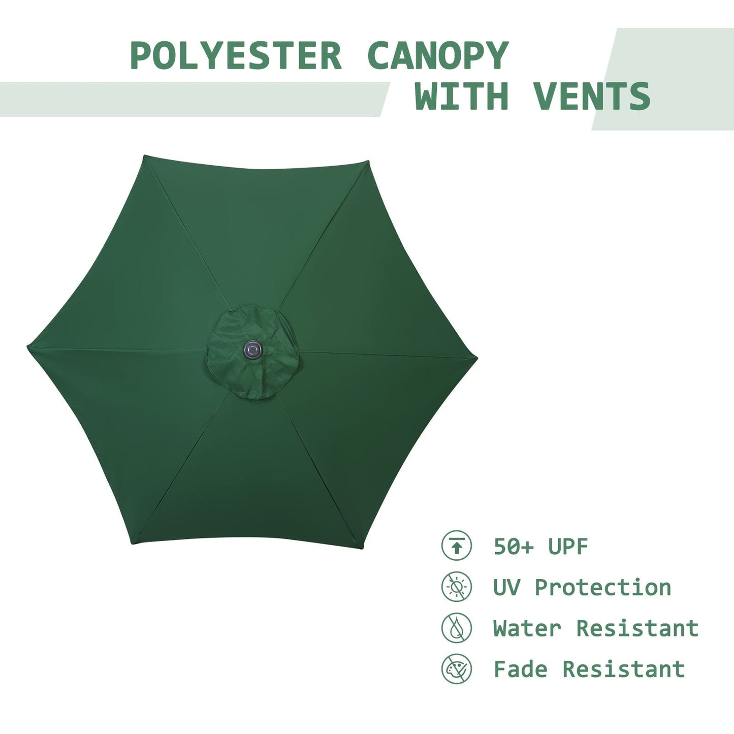 Autlaycil 7.5FT Patio Umbrella with Tilt and Crank