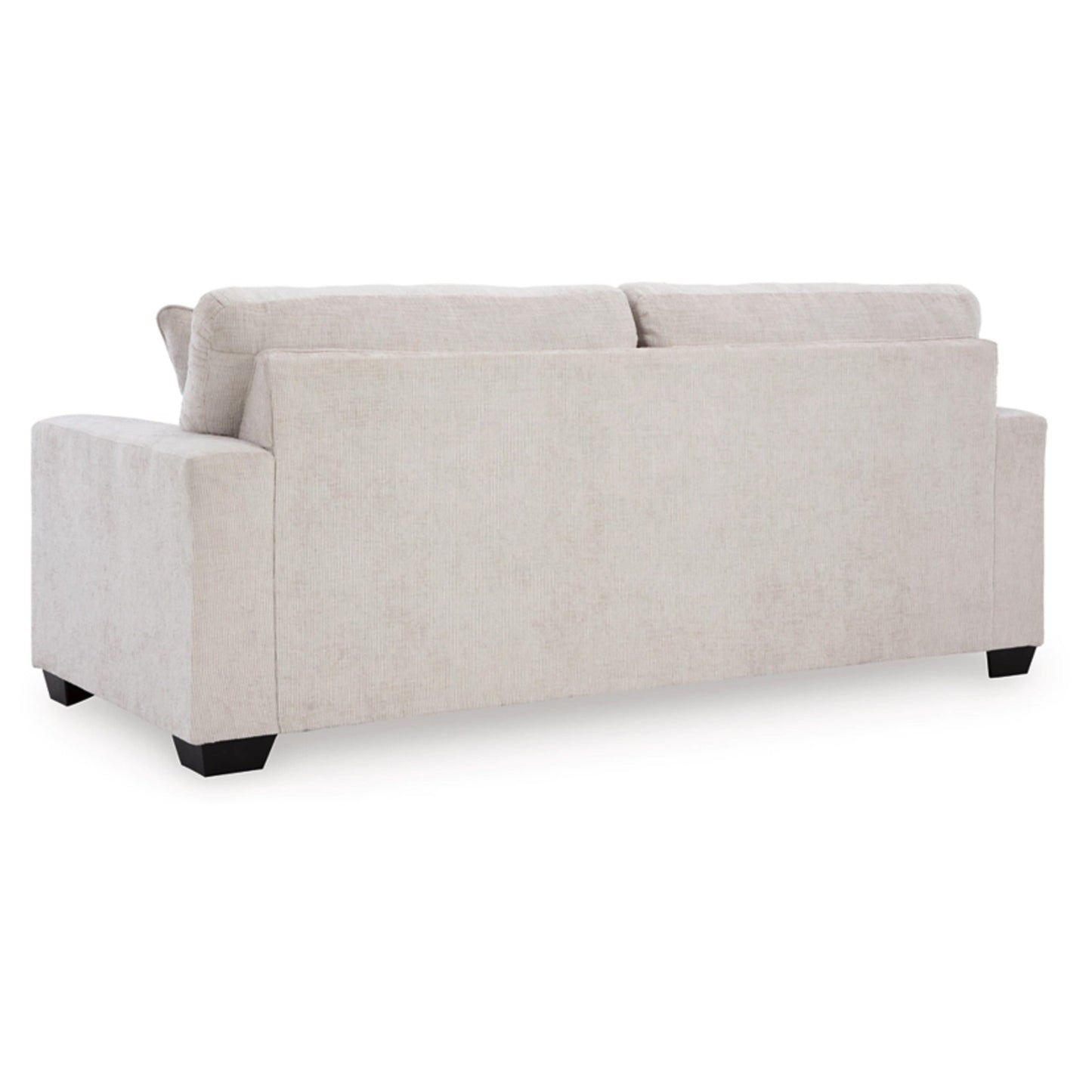 Canapé-lit Queen Avie, 2 coussins décoratifs, polyester ivoire, 85 pouces