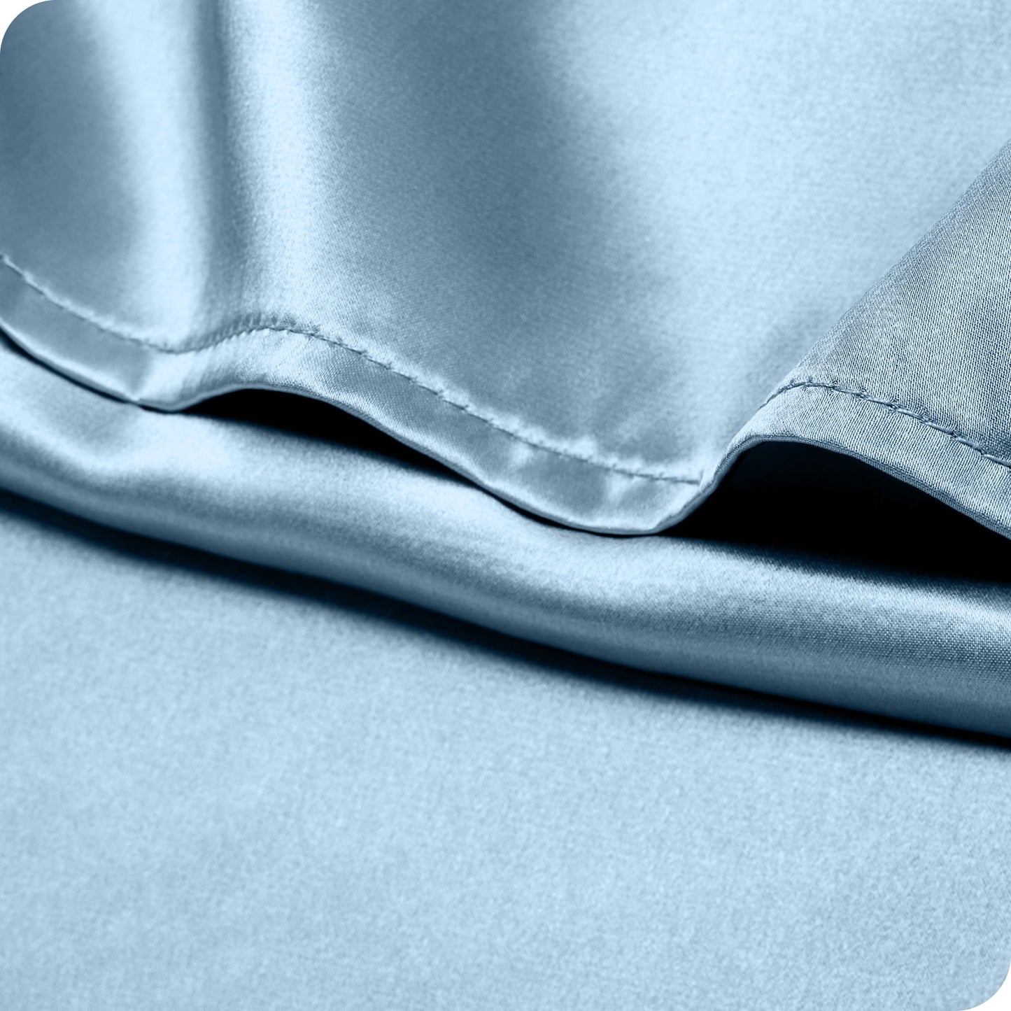 Bare Home Poly Satin Pillowcase Set for Hair and Skin (Set of 2)