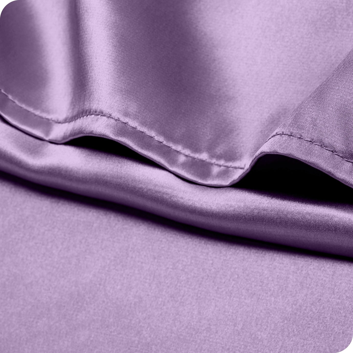 Bare Home Poly Satin Pillowcase Set for Hair and Skin (Set of 2)