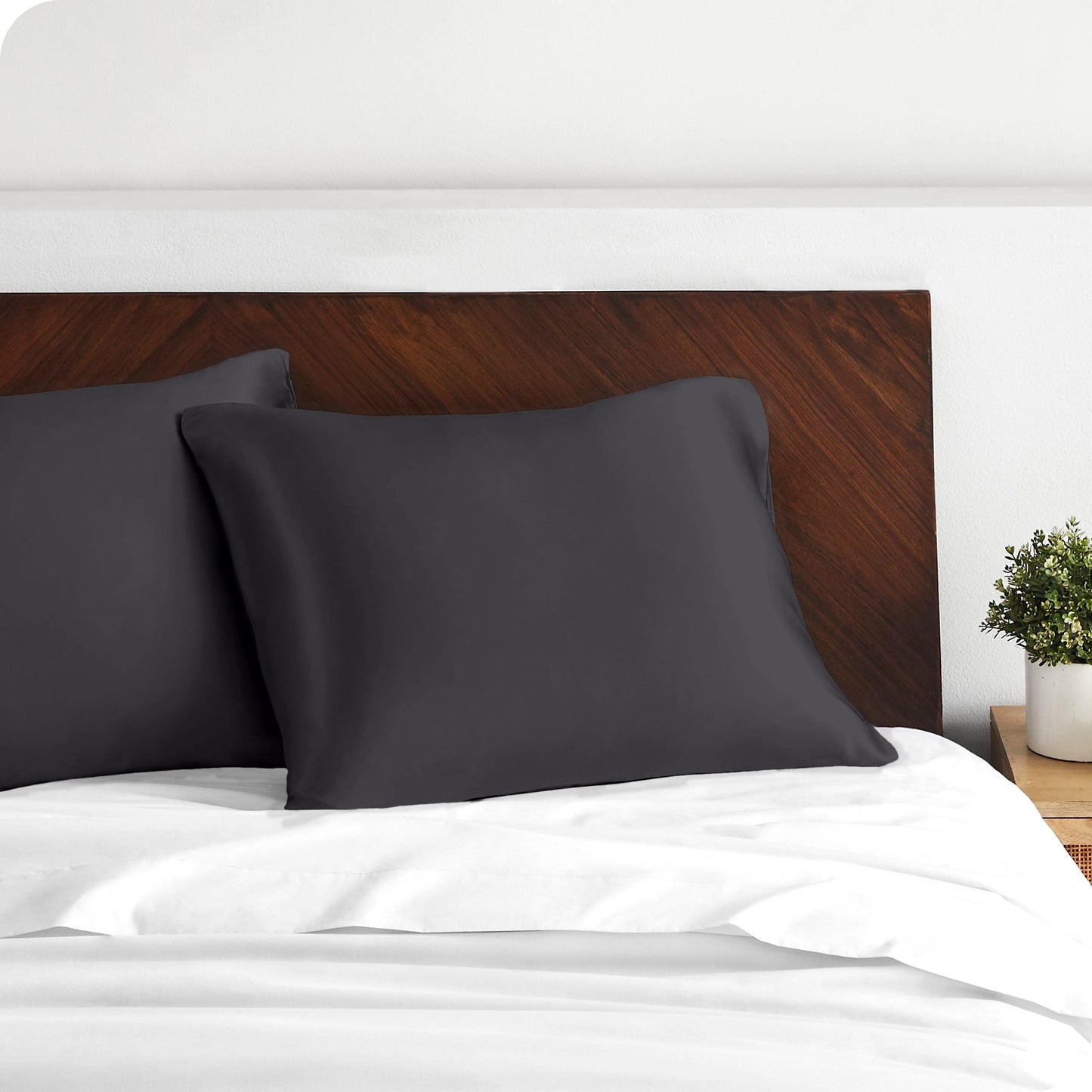 Bare Home Poly Satin Pillowcase Set for Hair and Skin (Set of 2)