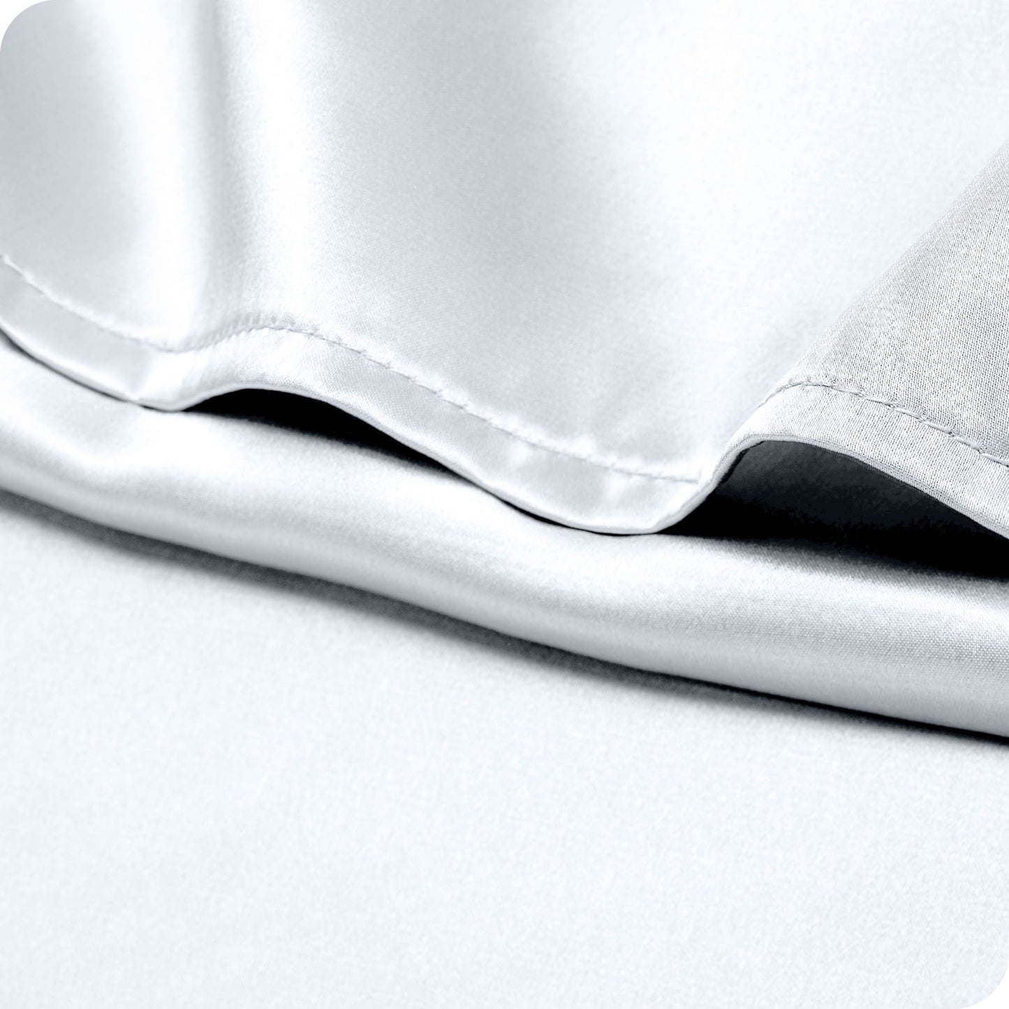 Bare Home Poly Satin Pillowcase Set for Hair and Skin (Set of 2)