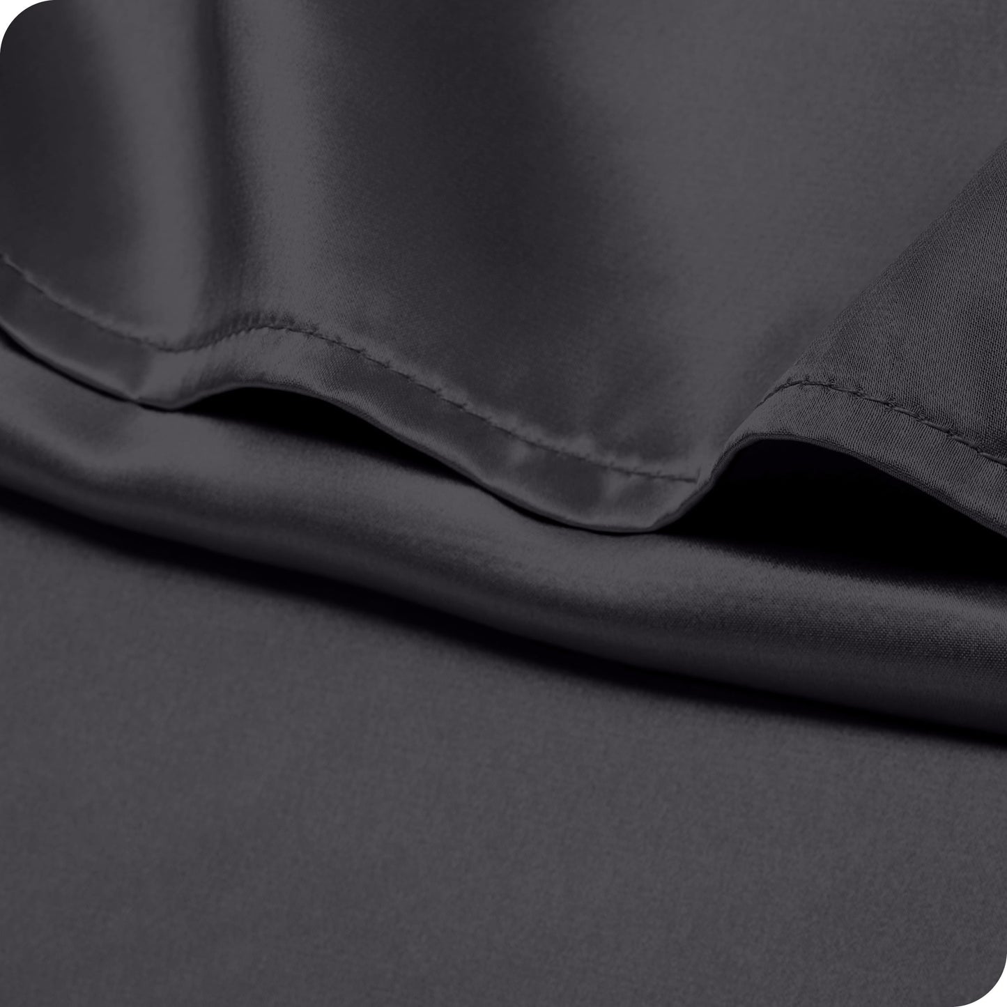 Bare Home Poly Satin Pillowcase Set for Hair and Skin (Set of 2)