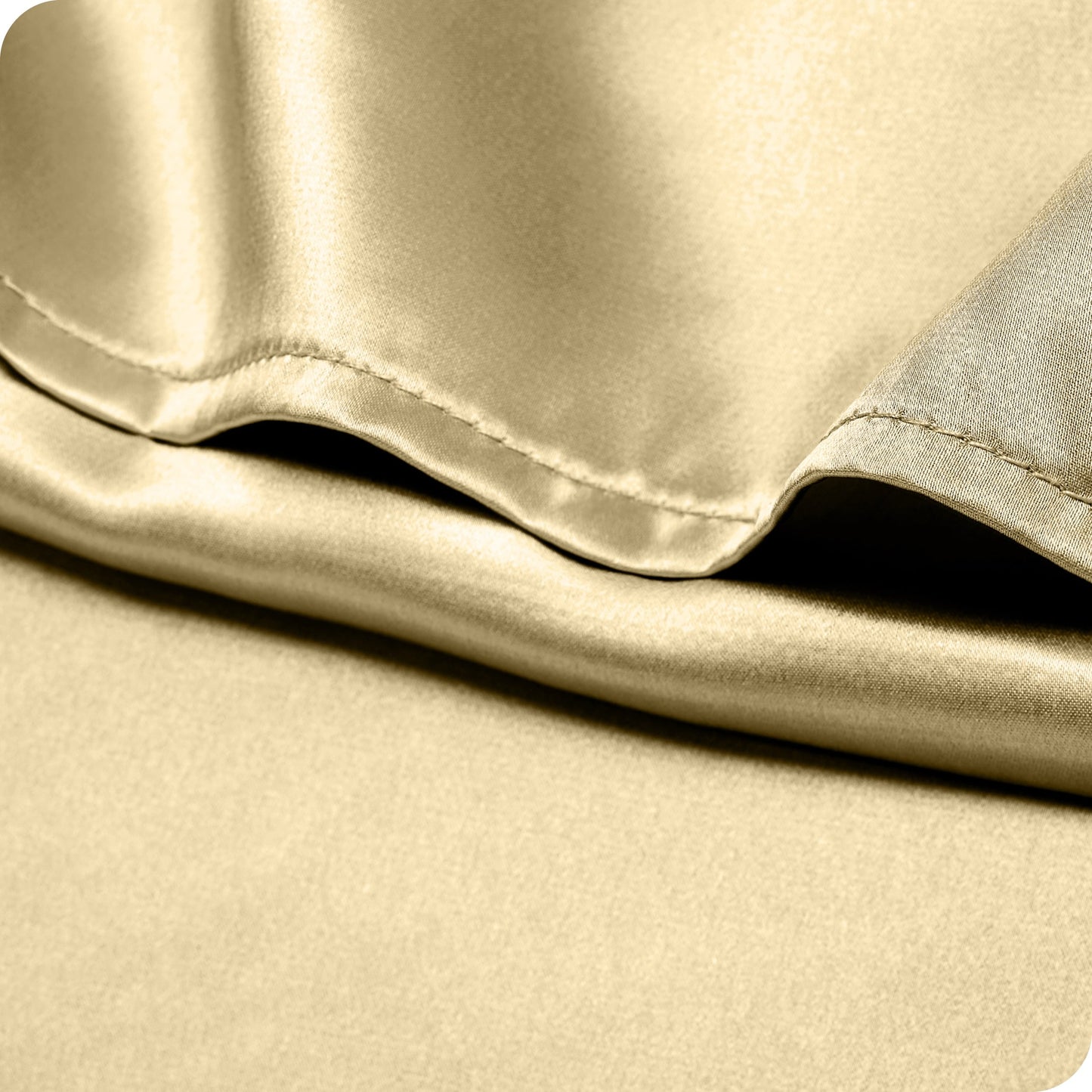 Bare Home Poly Satin Pillowcase Set for Hair and Skin (Set of 2)
