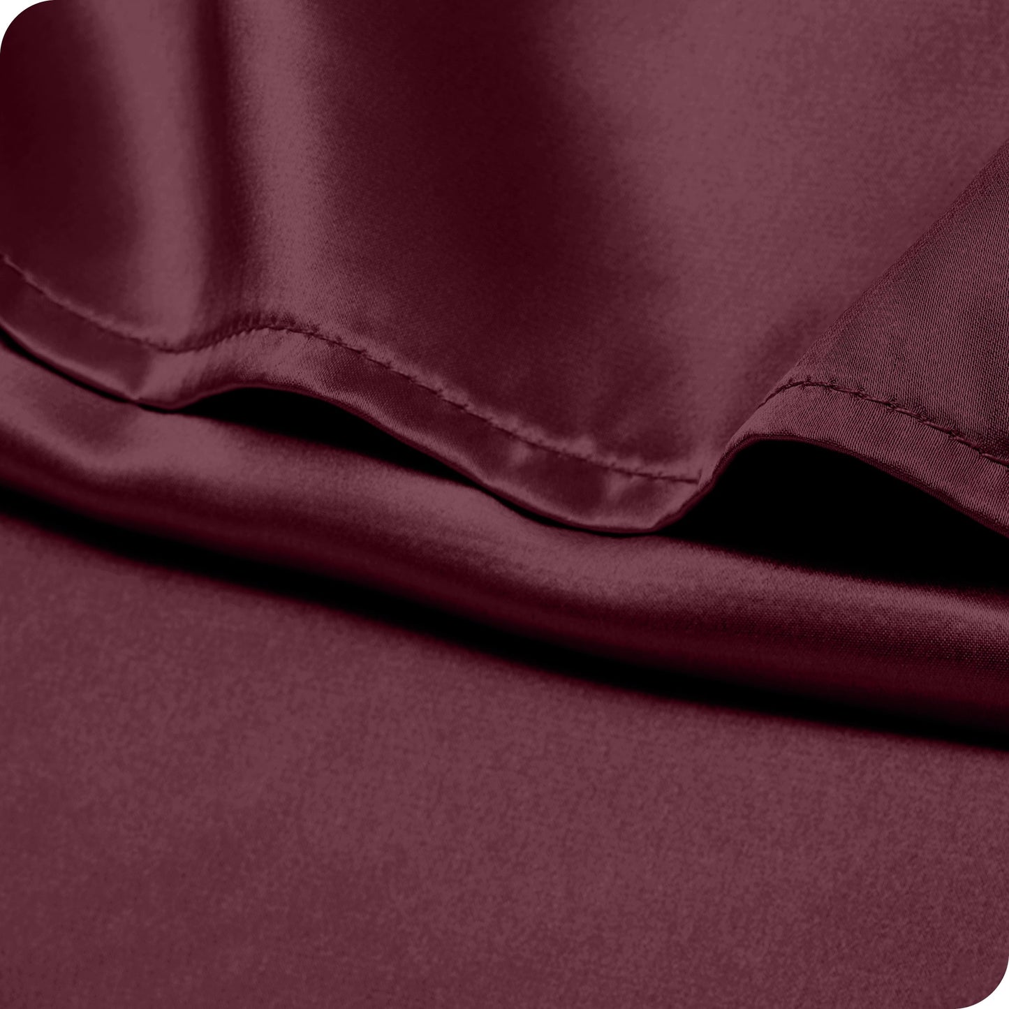Bare Home Poly Satin Pillowcase Set for Hair and Skin (Set of 2)