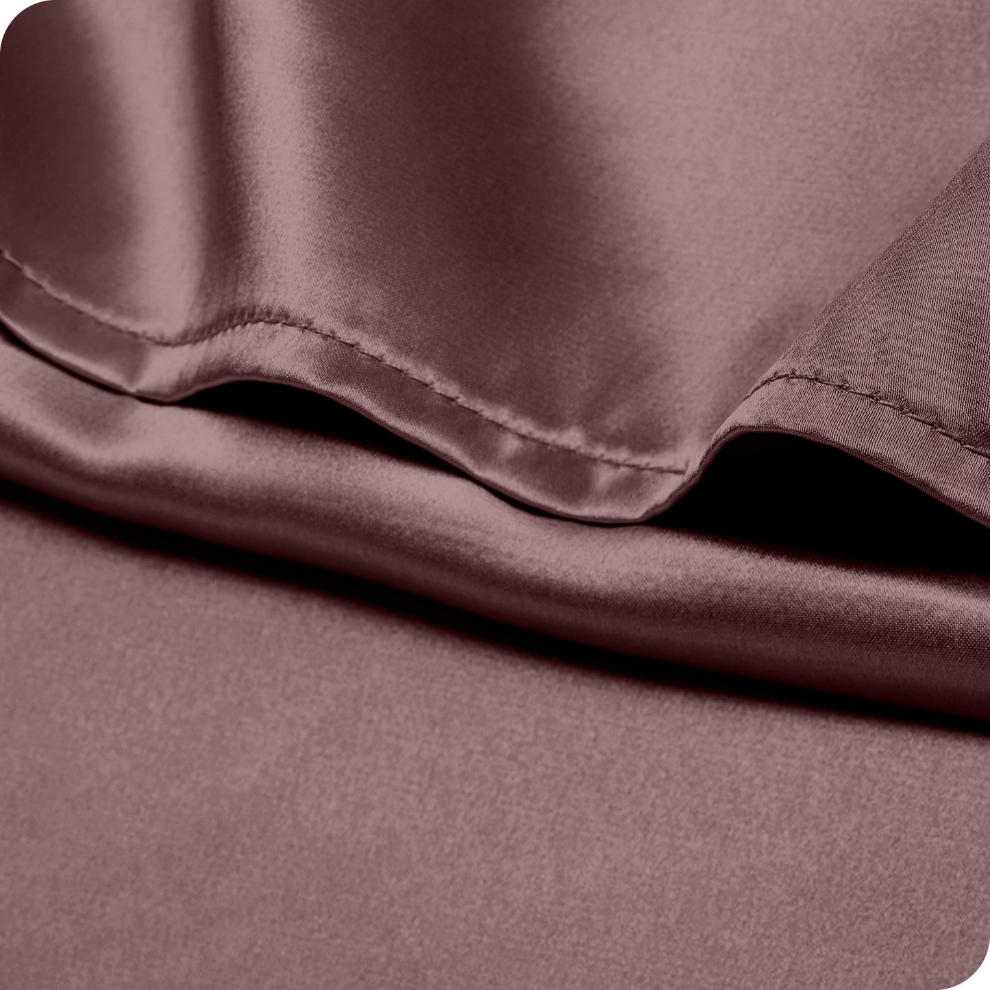 Bare Home Poly Satin Pillowcase Set for Hair and Skin (Set of 2)