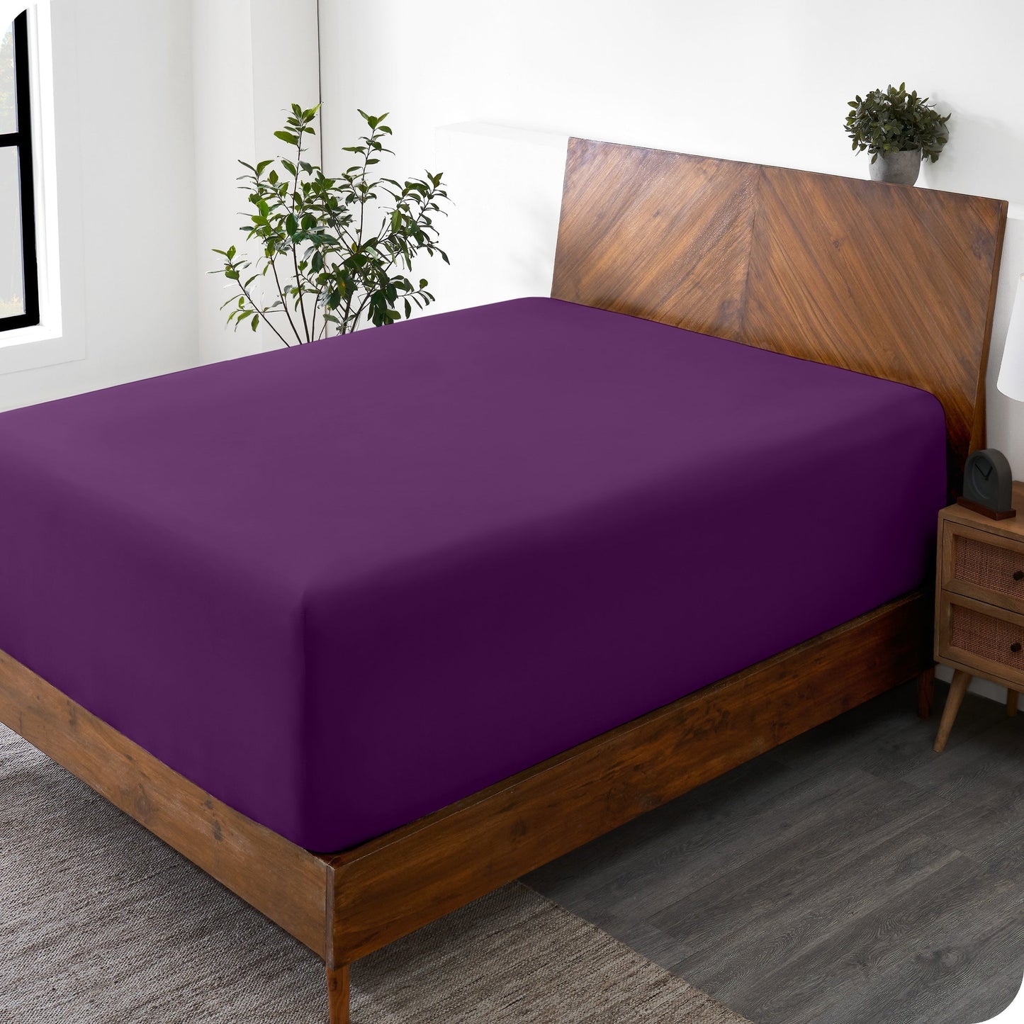 Bare Home Ultra-Soft Microfiber 22 Inch Extra Deep Pocket Fitted Sheet