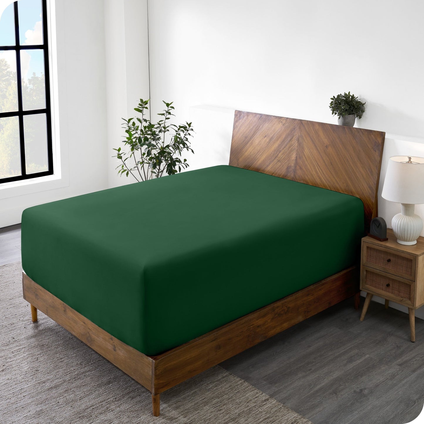 Bare Home Ultra-Soft Microfiber 22 Inch Extra Deep Pocket Fitted Sheet
