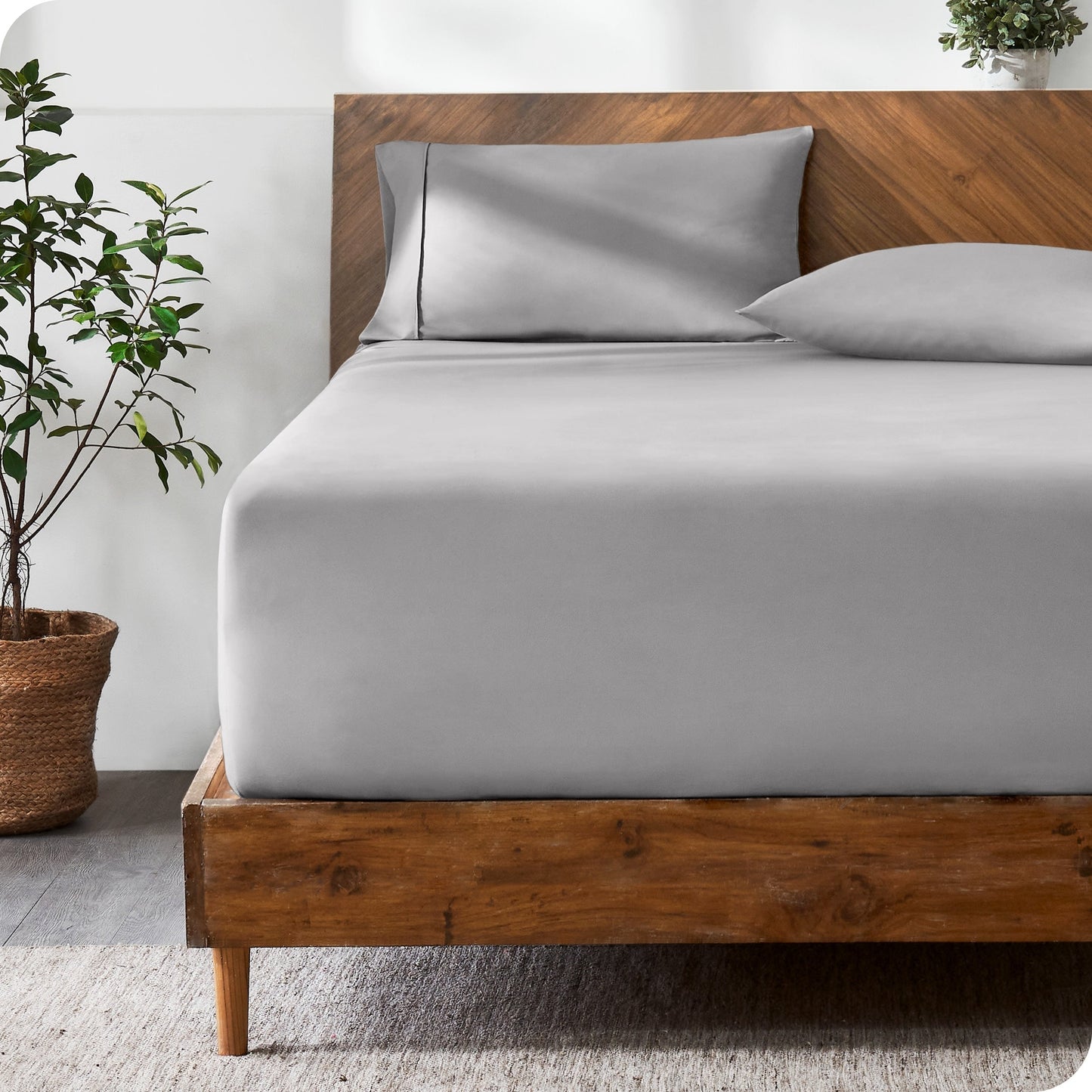 Bare Home Ultra-Soft Microfiber 22 Inch Extra Deep Pocket Fitted Sheet