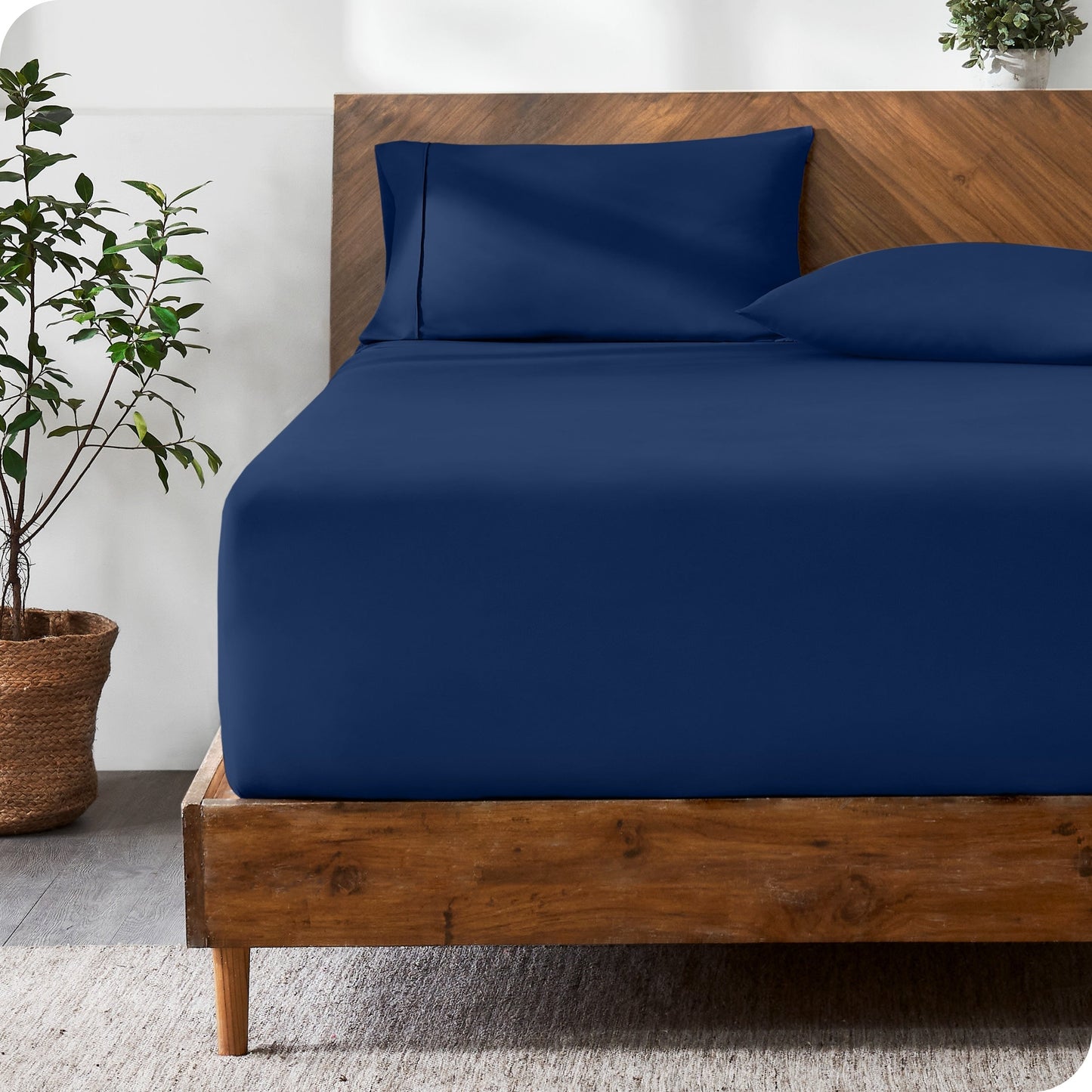 Bare Home Ultra-Soft Microfiber 22 Inch Extra Deep Pocket Fitted Sheet