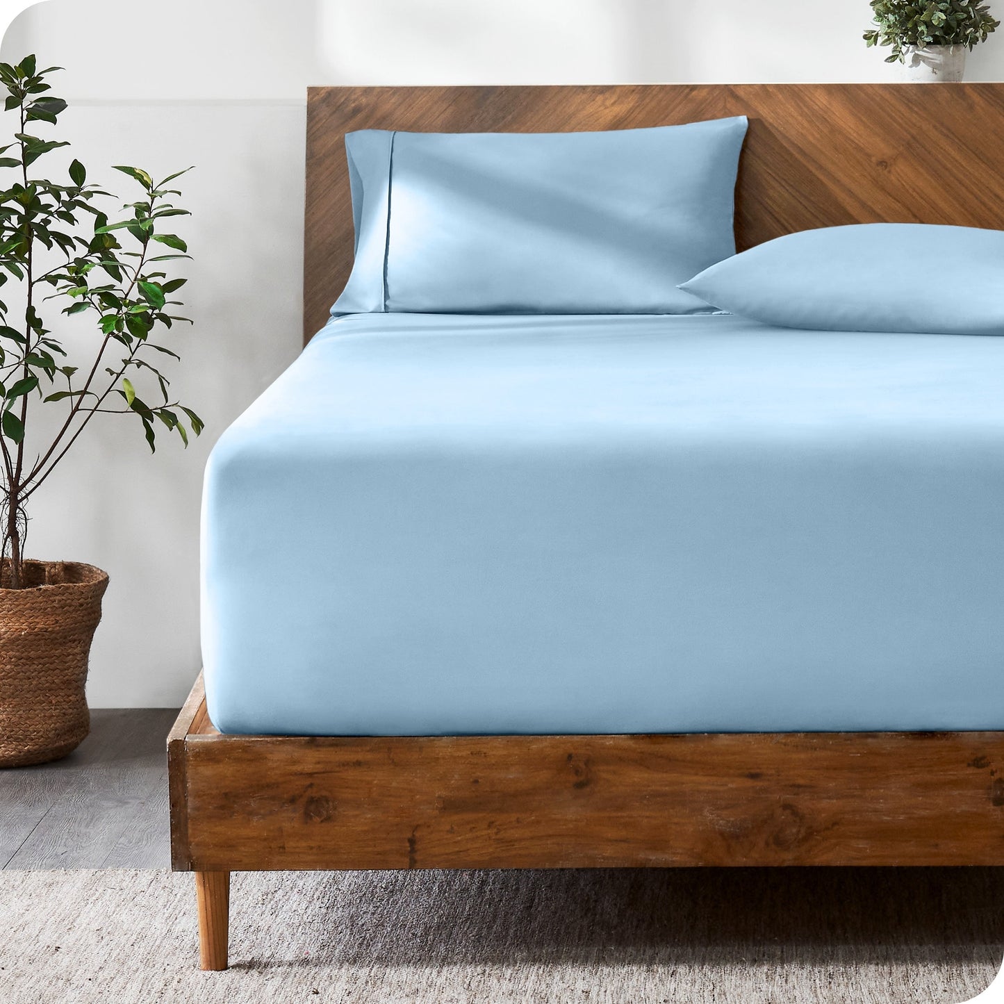 Bare Home Ultra-Soft Microfiber 22 Inch Extra Deep Pocket Fitted Sheet