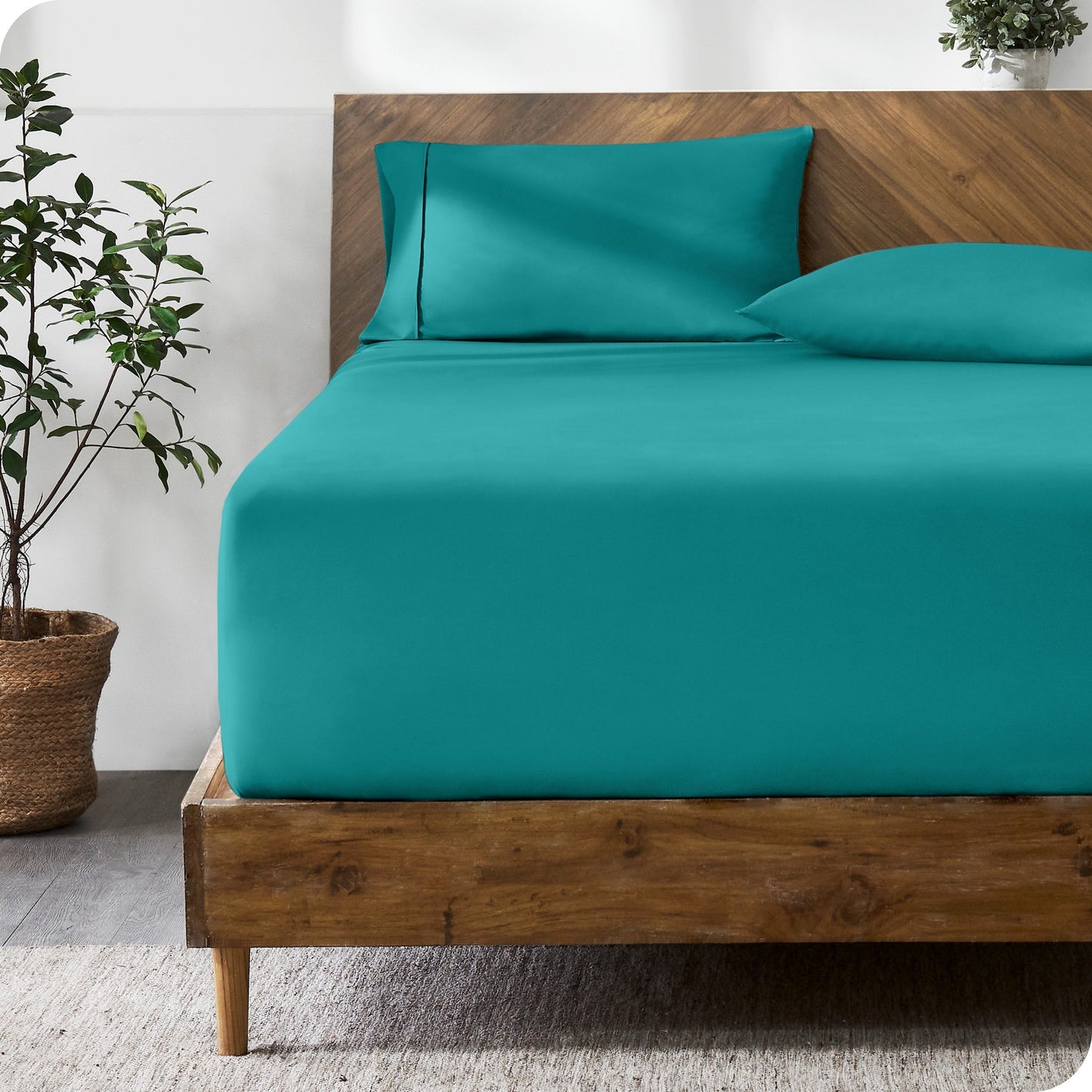 Bare Home Ultra-Soft Microfiber 22 Inch Extra Deep Pocket Fitted Sheet
