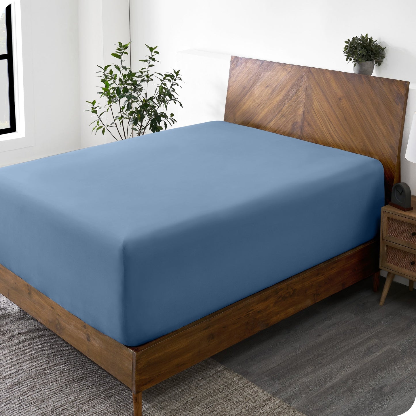 Bare Home Ultra-Soft Microfiber 22 Inch Extra Deep Pocket Fitted Sheet