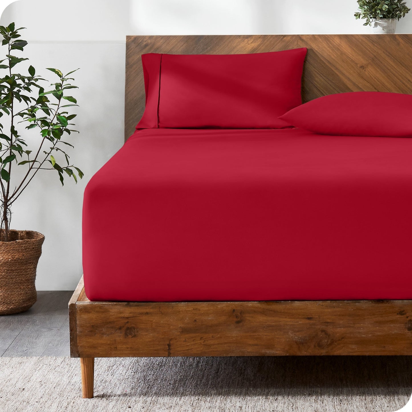 Bare Home Ultra-Soft Microfiber 22 Inch Extra Deep Pocket Fitted Sheet