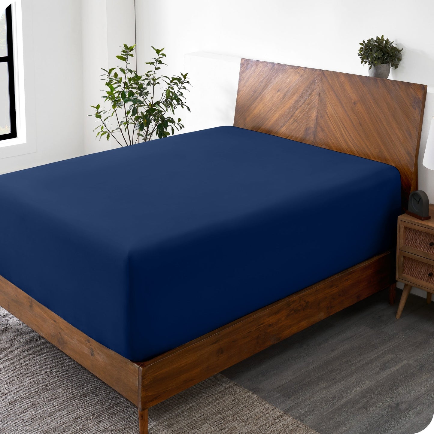 Bare Home Ultra-Soft Microfiber 22 Inch Extra Deep Pocket Fitted Sheet