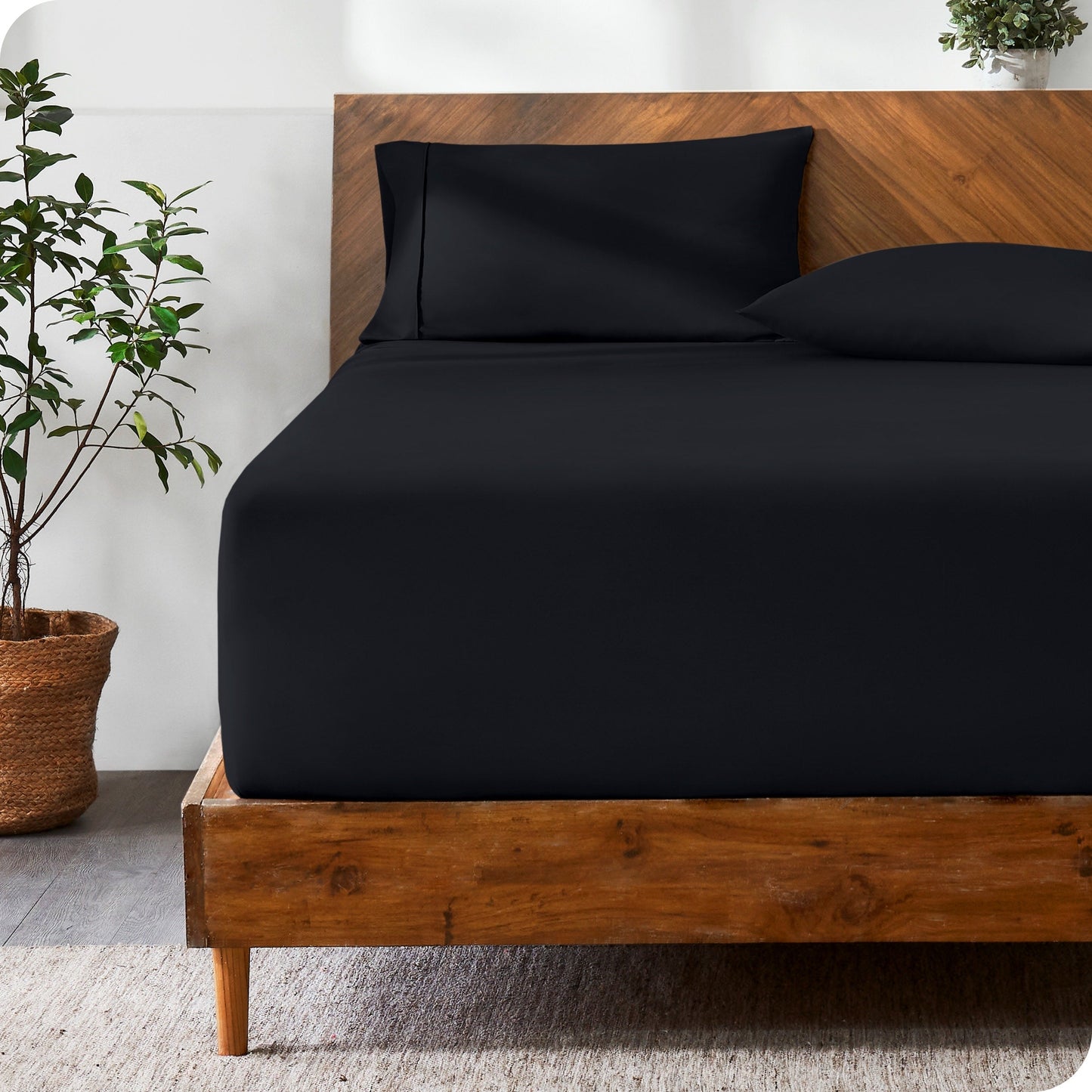 Bare Home Ultra-Soft Microfiber 22 Inch Extra Deep Pocket Fitted Sheet