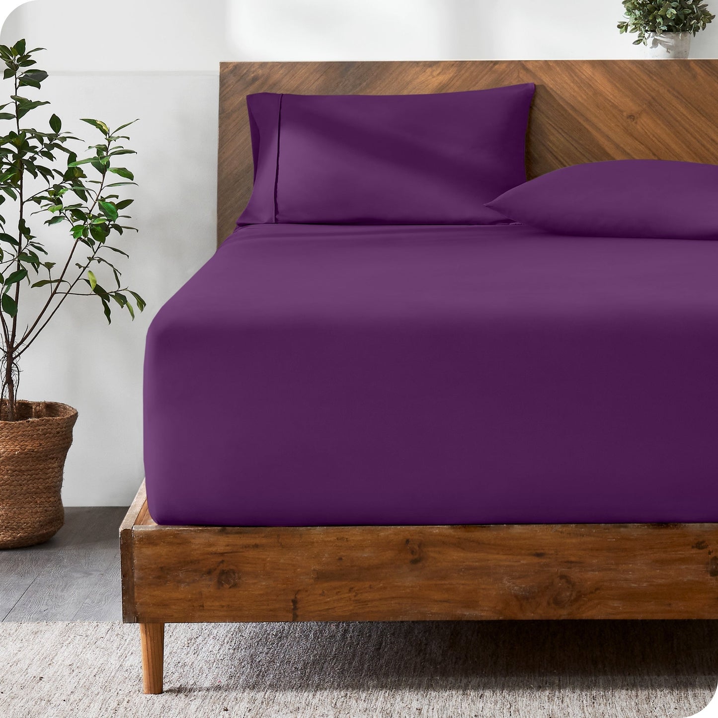 Bare Home Ultra-Soft Microfiber 22 Inch Extra Deep Pocket Fitted Sheet