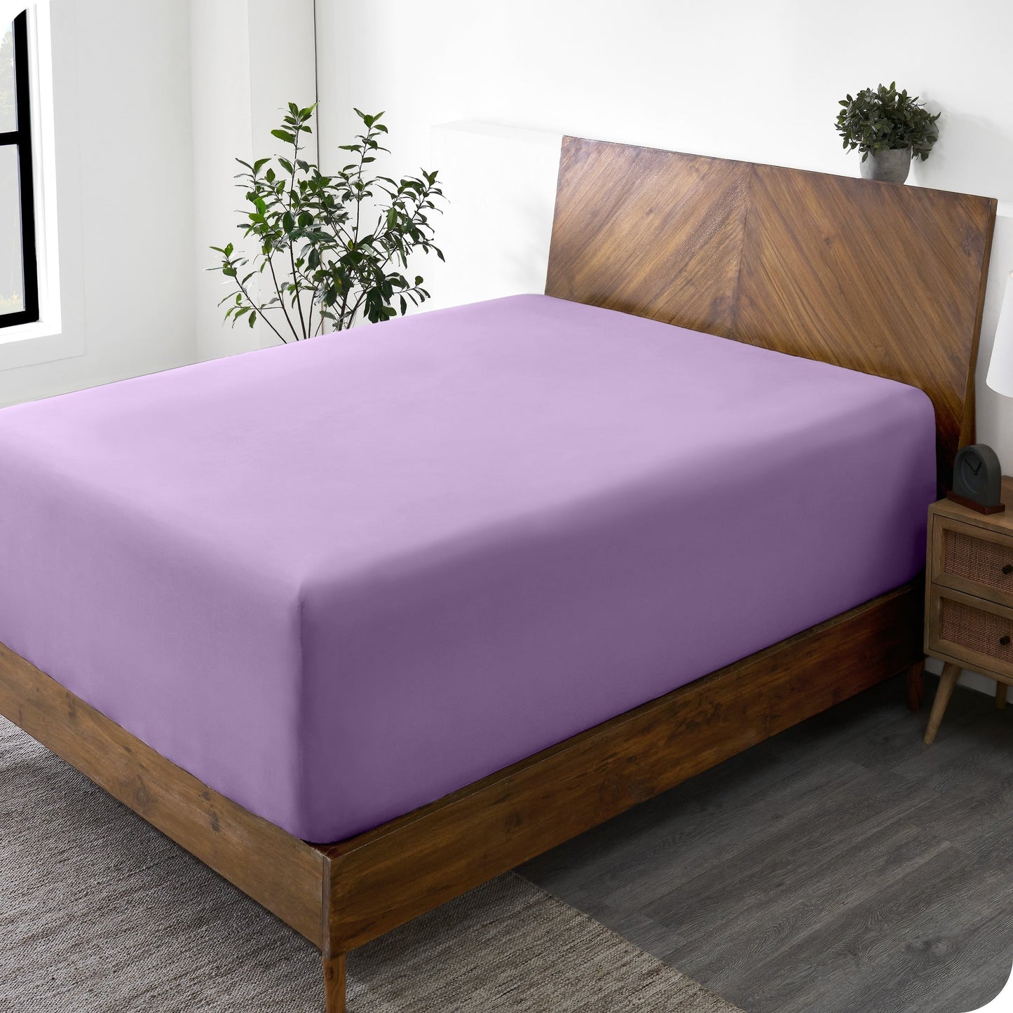 Bare Home Ultra-Soft Microfiber 22 Inch Extra Deep Pocket Fitted Sheet