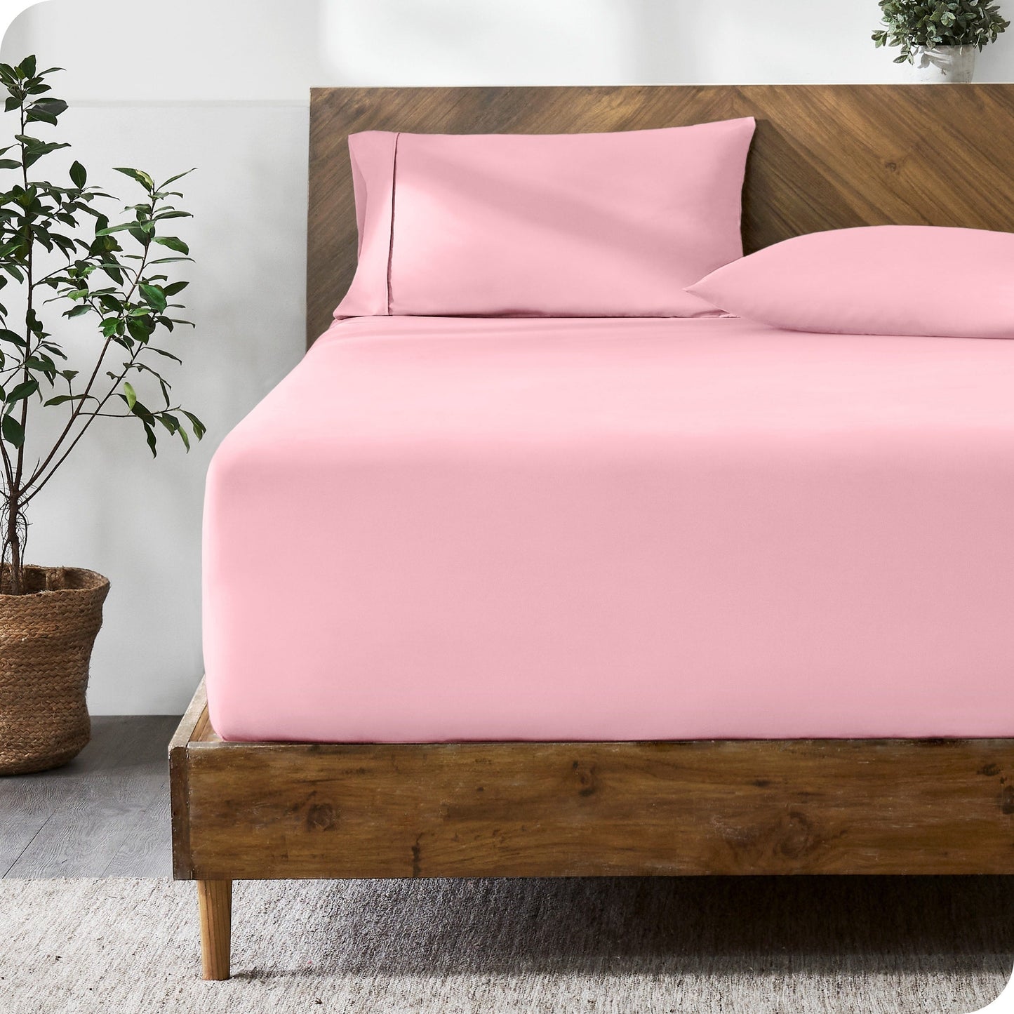 Bare Home Ultra-Soft Microfiber 22 Inch Extra Deep Pocket Fitted Sheet