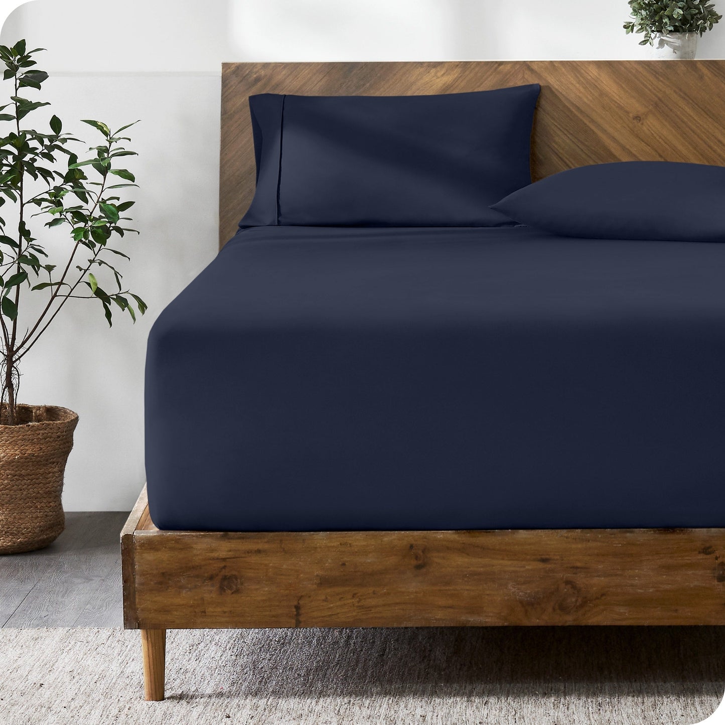Bare Home Ultra-Soft Microfiber 22 Inch Extra Deep Pocket Fitted Sheet