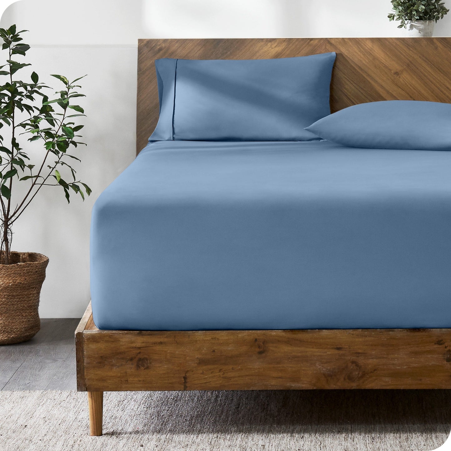 Bare Home Ultra-Soft Microfiber 22 Inch Extra Deep Pocket Fitted Sheet