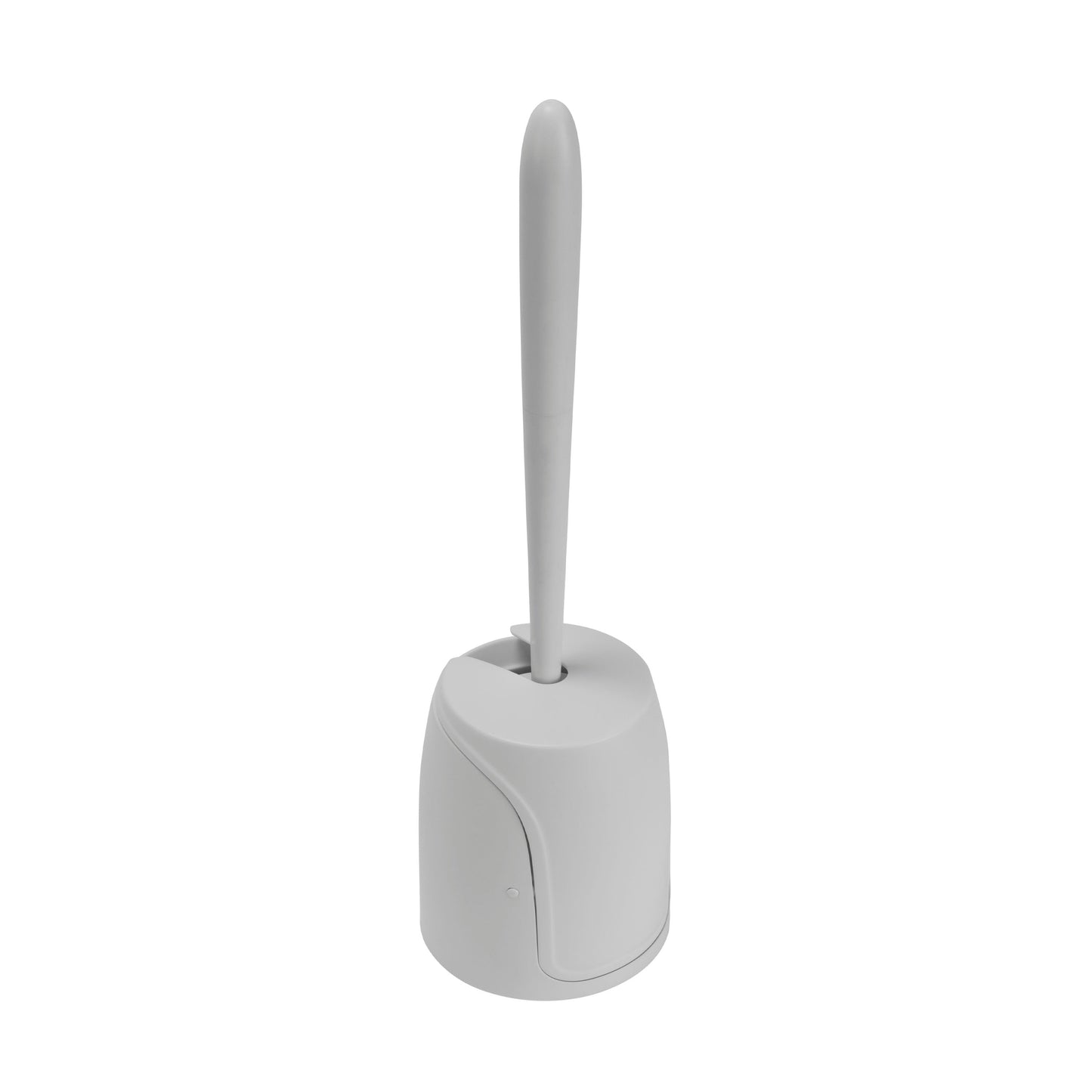 Bath Bliss Self Closing Lid Toilet Brush with Soft Rubber Bristles - 5x5x 17