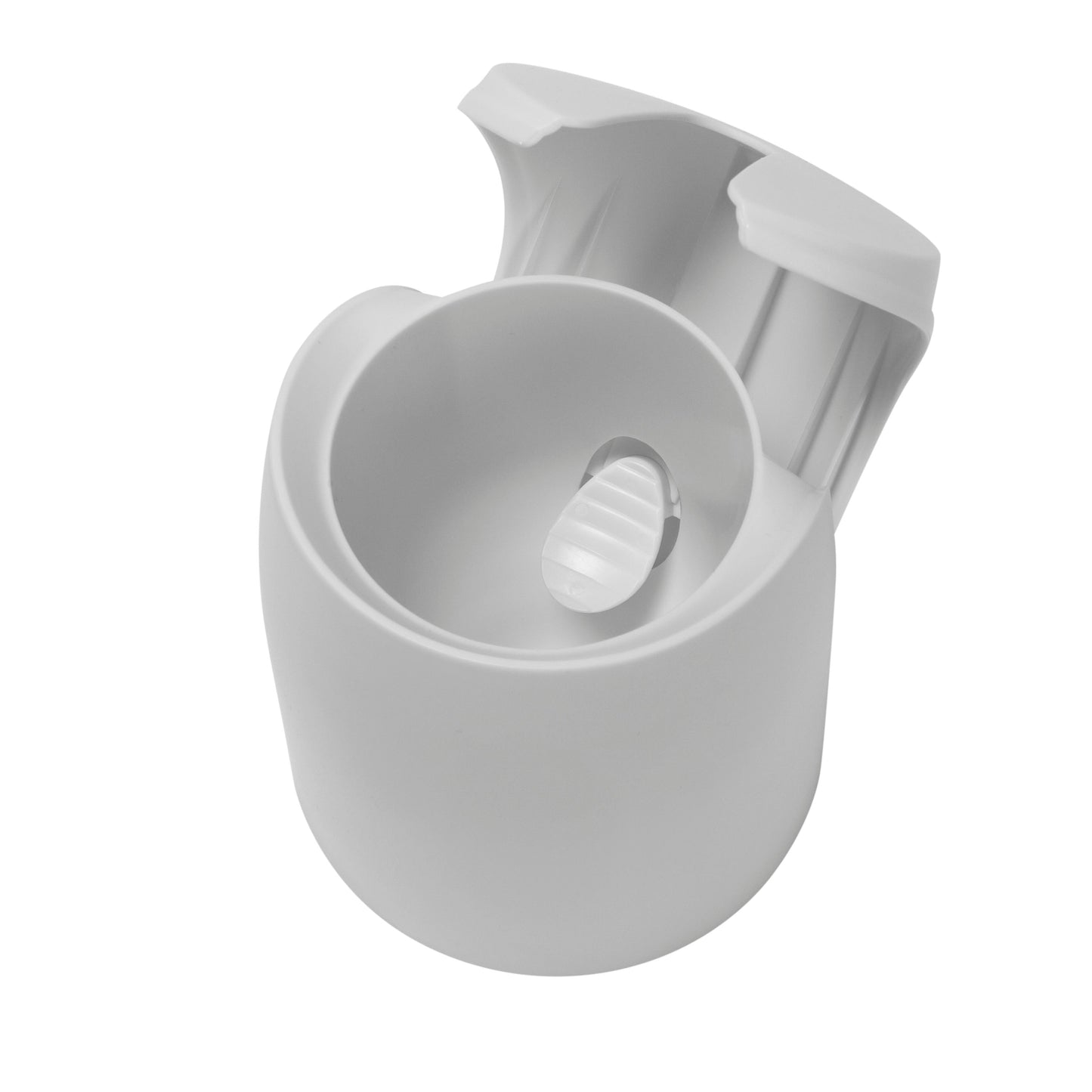Bath Bliss Self Closing Lid Toilet Brush with Soft Rubber Bristles - 5x5x 17