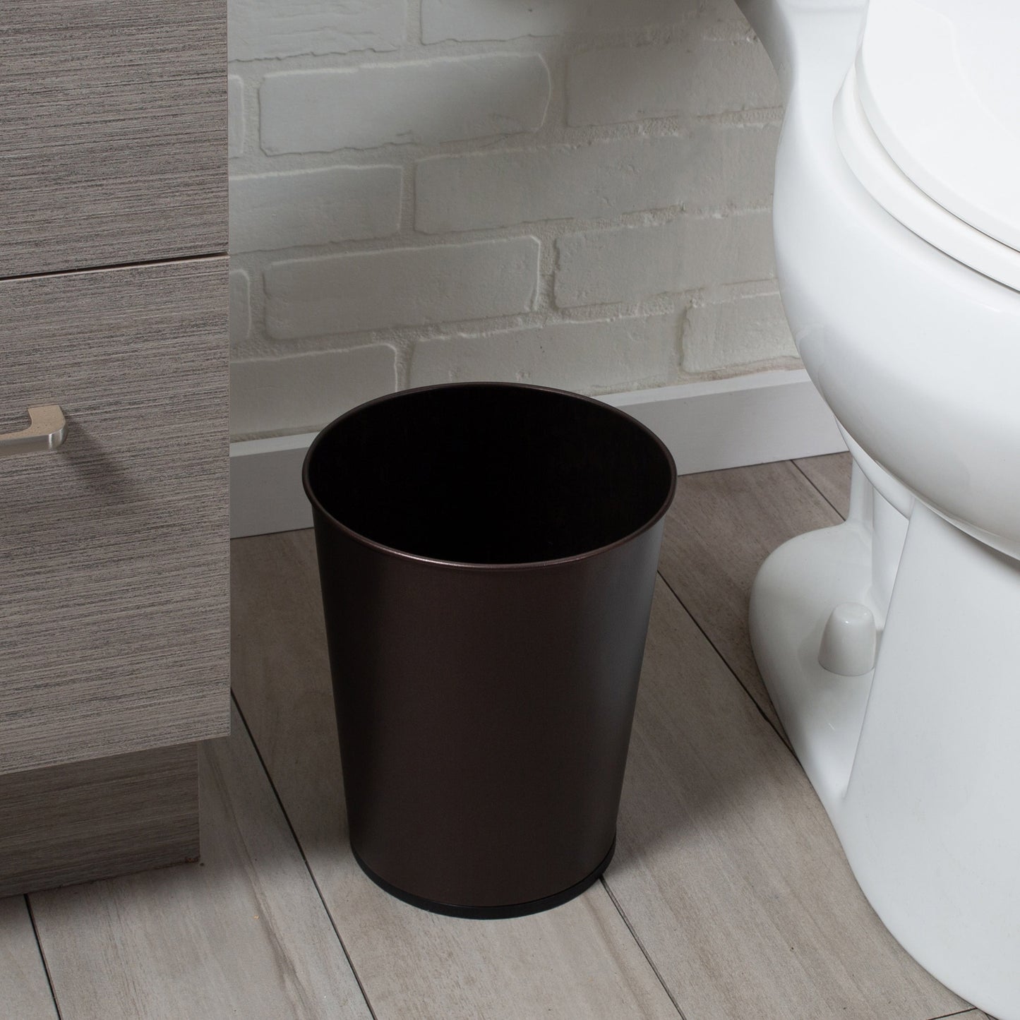 Bath Bliss Trash Can, Toilet Brush and Plunger 3 Piece Bathroom Set - 3 Piece Set
