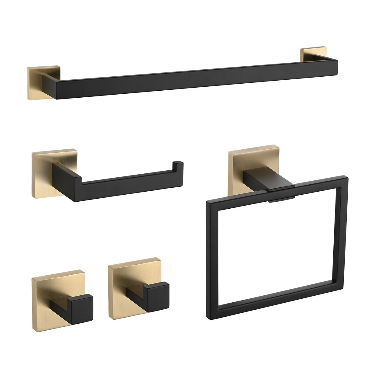Bathlet 5-Piece Bath Hardware Set in Stainless Steel