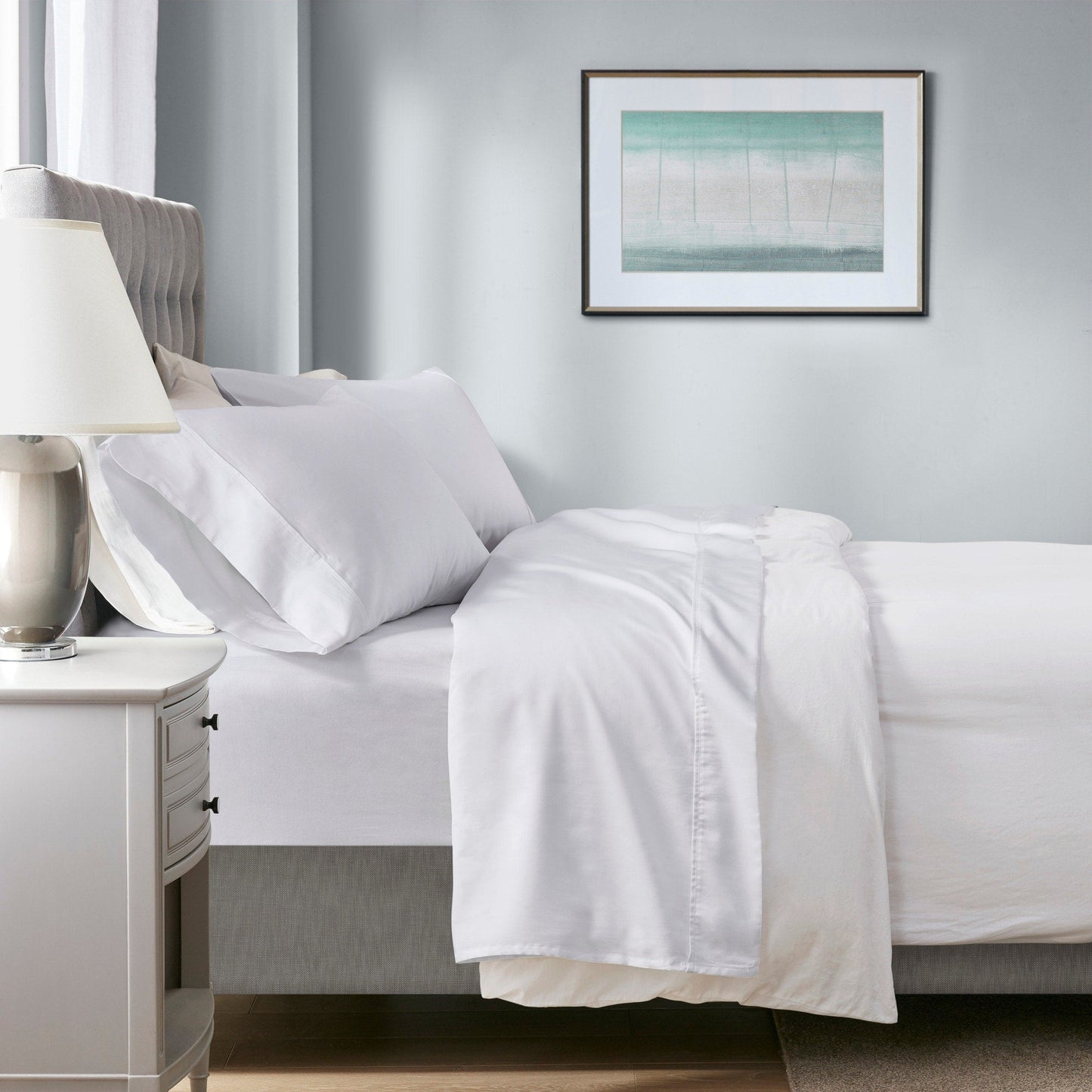 Beautyrest 1000 Thread Count Cotton Blend Cooling 4 PC Sheet Set