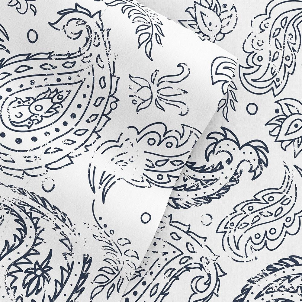 Becky Cameron Double Brushed Printed 4pc Deep Pocket Bedsheet Sets