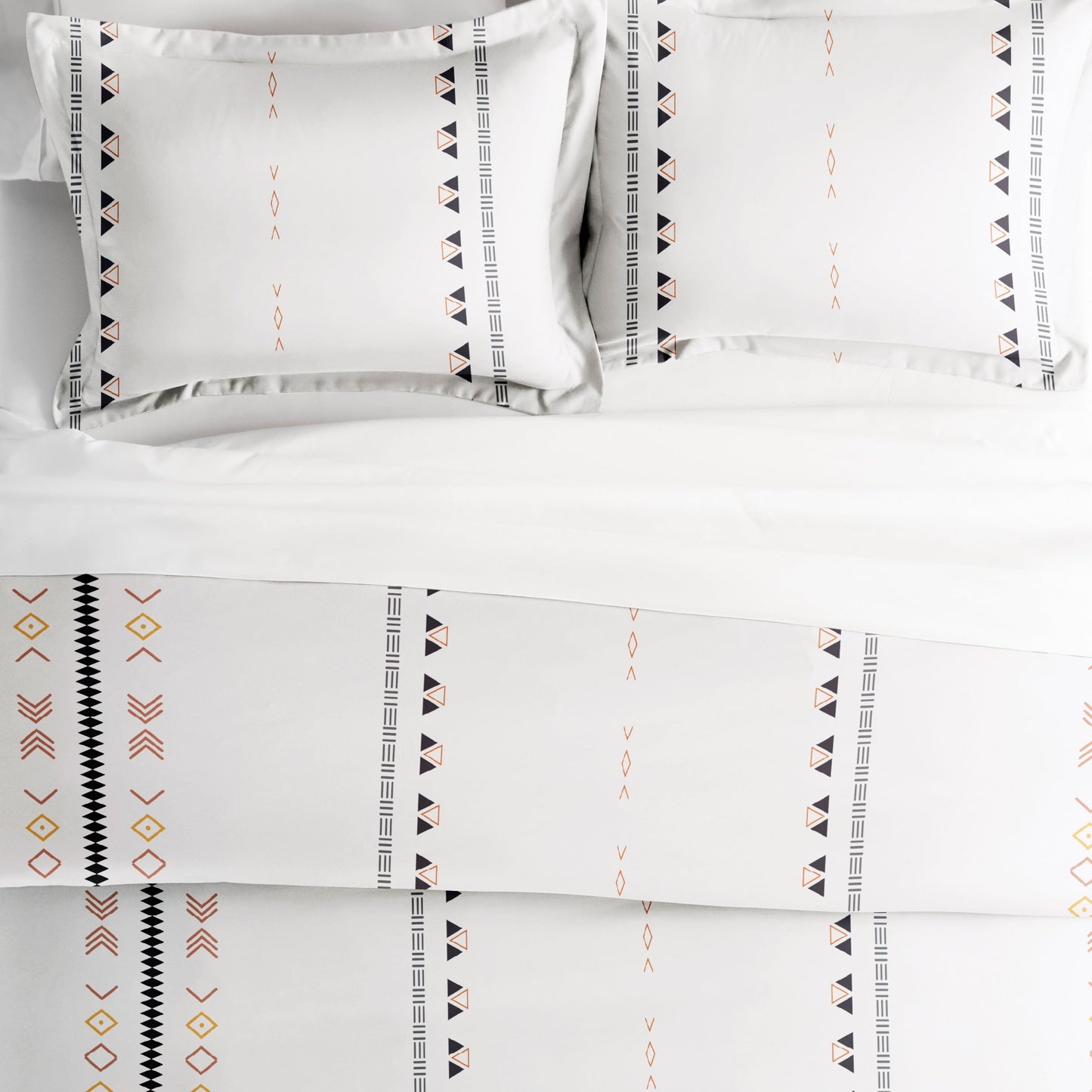 Becky Cameron Natural Geo Lines 3-Piece Duvet Cover Set