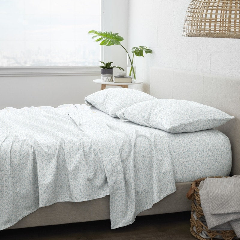 Becky Cameron Printed 4 Piece Deep Pocket Bed Sheets Set