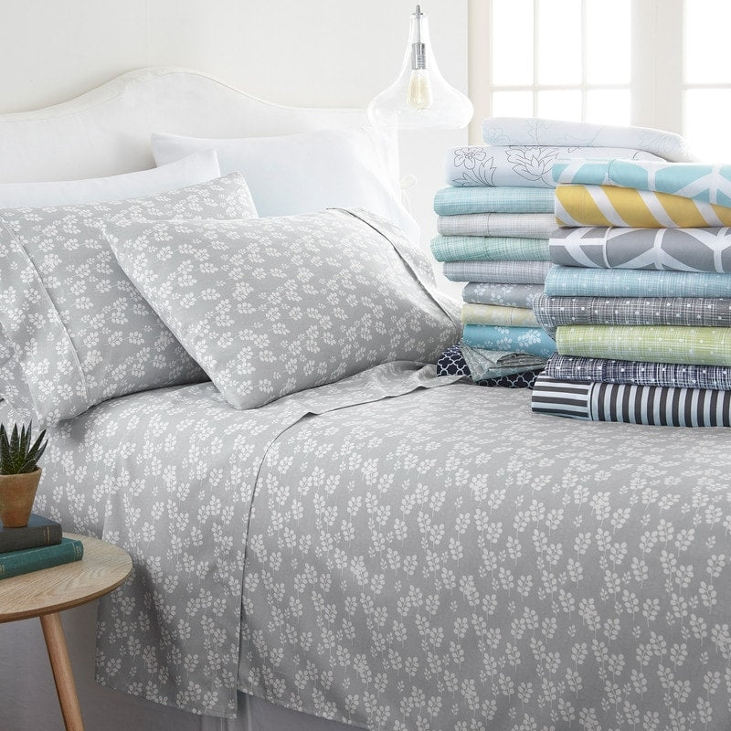 Becky Cameron Printed 4 Piece Deep Pocket Bed Sheets Set