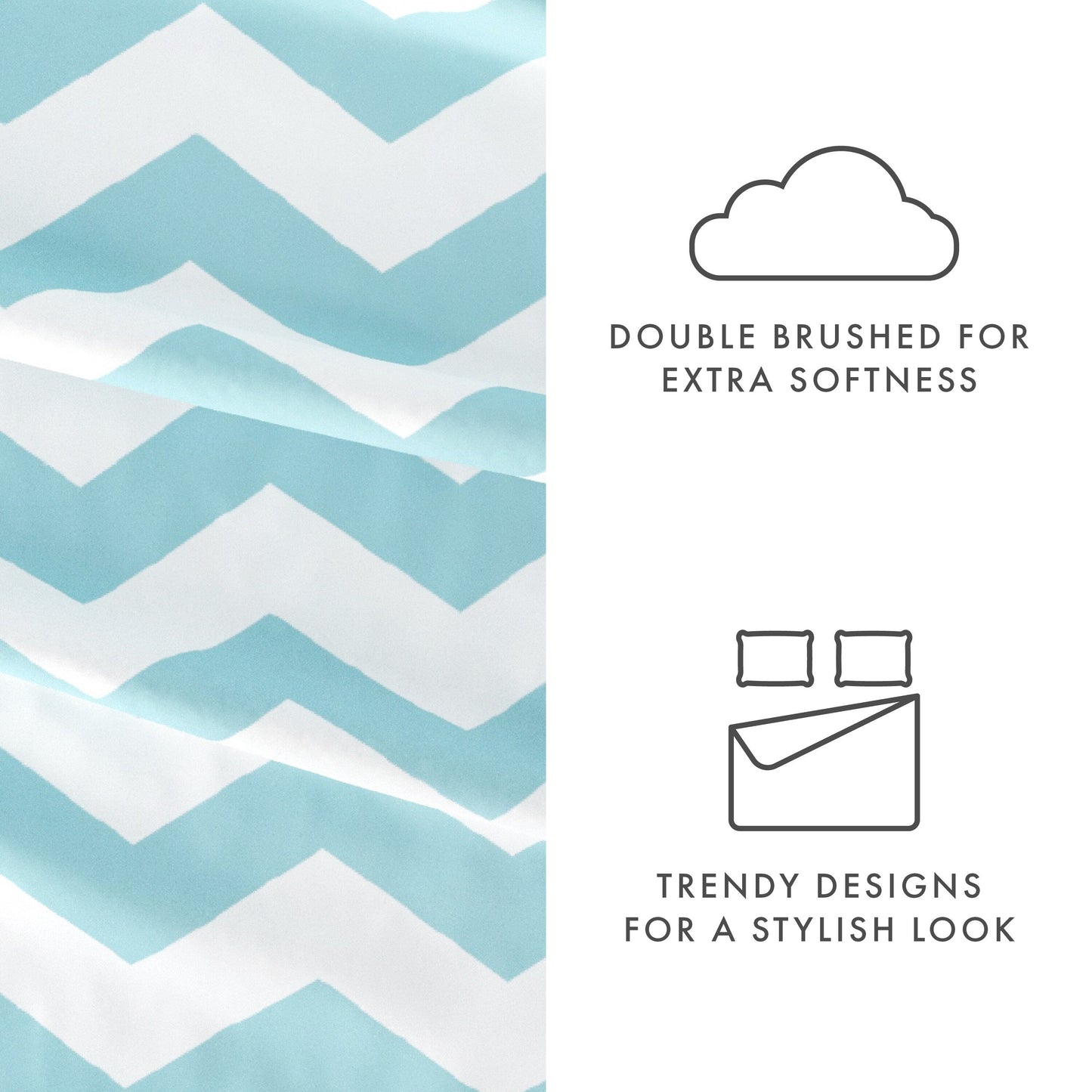 Becky Cameron Ultra Soft Printed 4 Piece Deep Pocket Bed Sheet Set