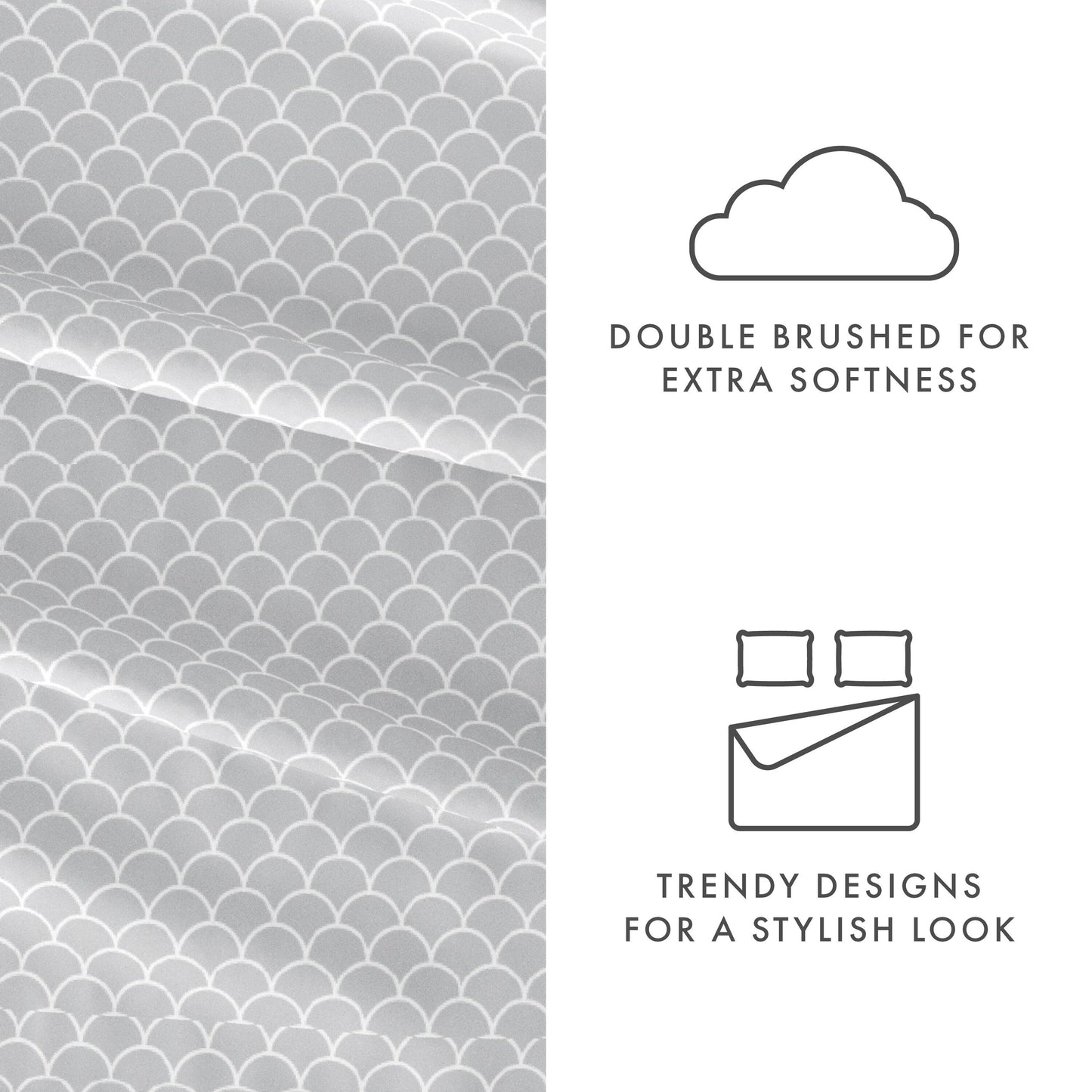 Becky Cameron Ultra Soft Printed 4 Piece Deep Pocket Bed Sheet Set