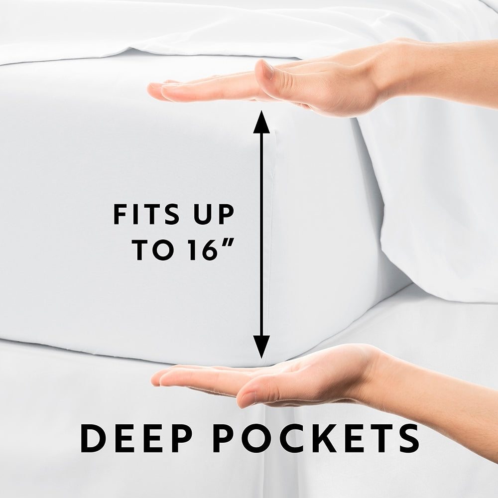 Becky Cameron Ultra Soft Printed 4 Piece Deep Pocket Bed Sheet Set
