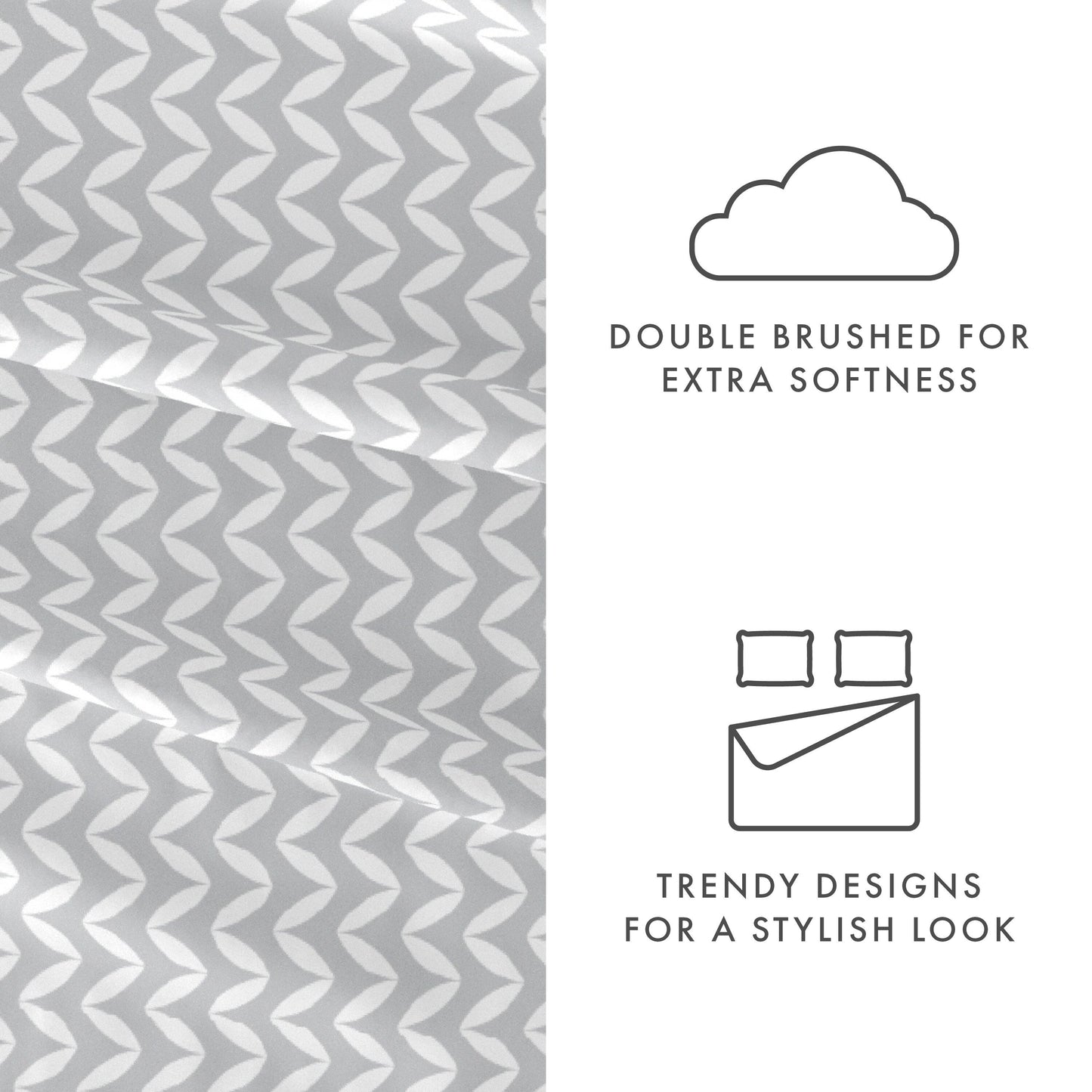 Becky Cameron Ultra Soft Printed 4 Piece Deep Pocket Bed Sheet Set