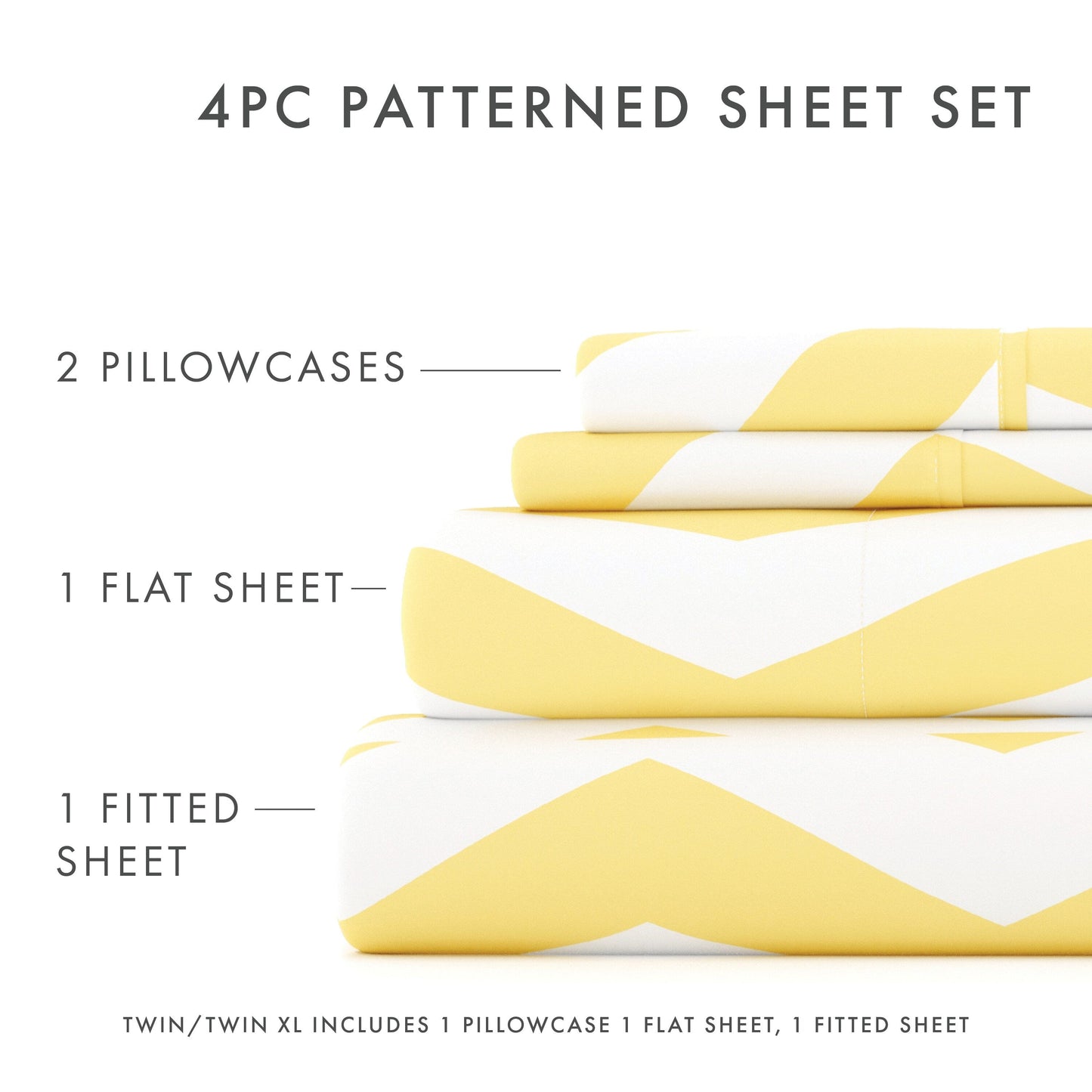 Becky Cameron Ultra Soft Printed 4 Piece Deep Pocket Bed Sheet Set