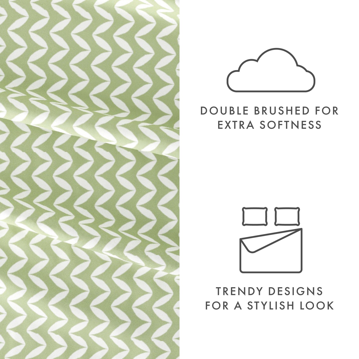 Becky Cameron Ultra Soft Printed 4 Piece Deep Pocket Bed Sheet Set
