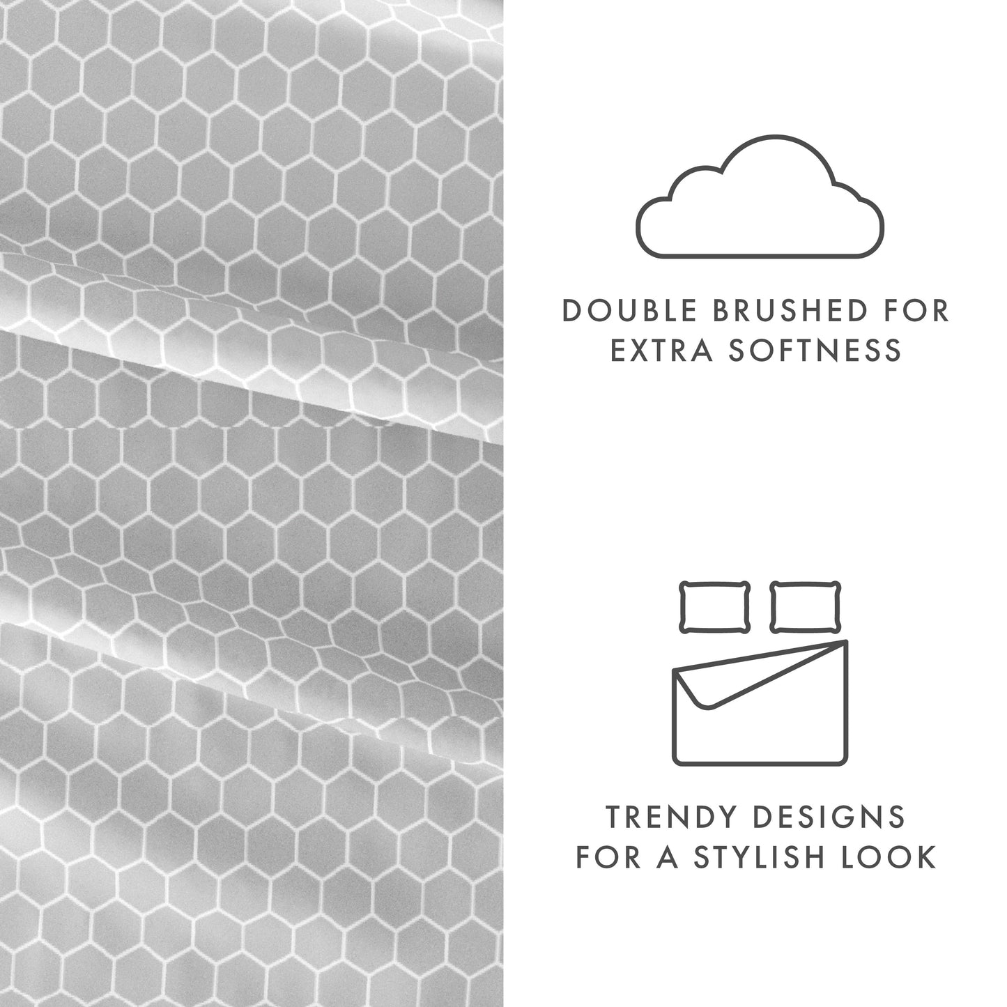 Becky Cameron Ultra Soft Printed 4-piece Deep Pocket Bed Sheet Set