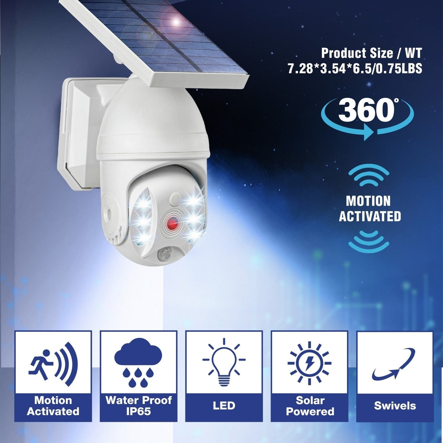 Bell + Howell Bionic Spotlight Extreme Motion Sensor Outdoor Solar Light