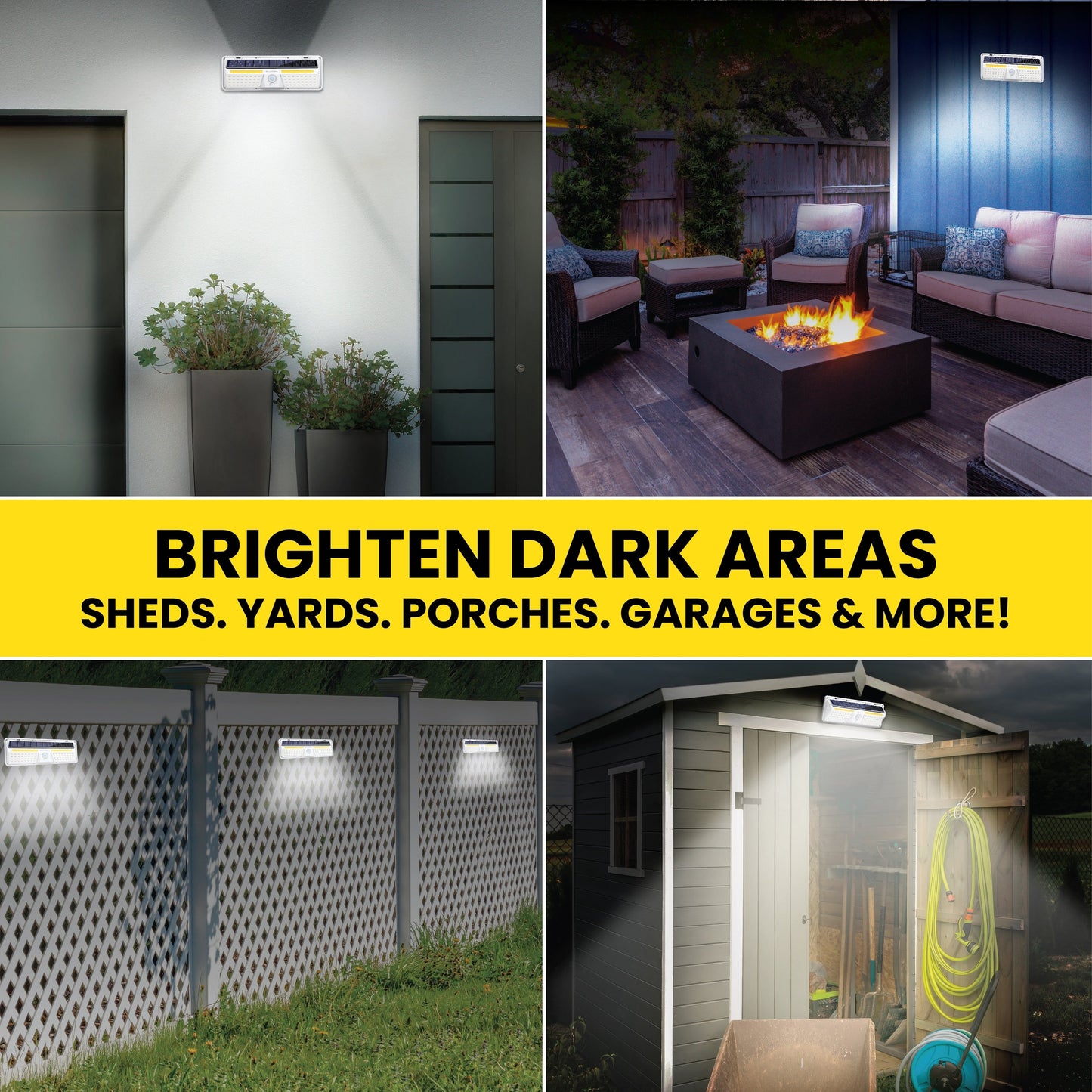 Bell + Howell Solar Bionic Outdoor with Motion Sensor XL Wall Light