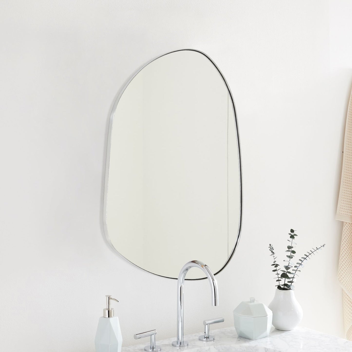 TEHOME Bertlinde wall mirror irregular shaped mirror for living room