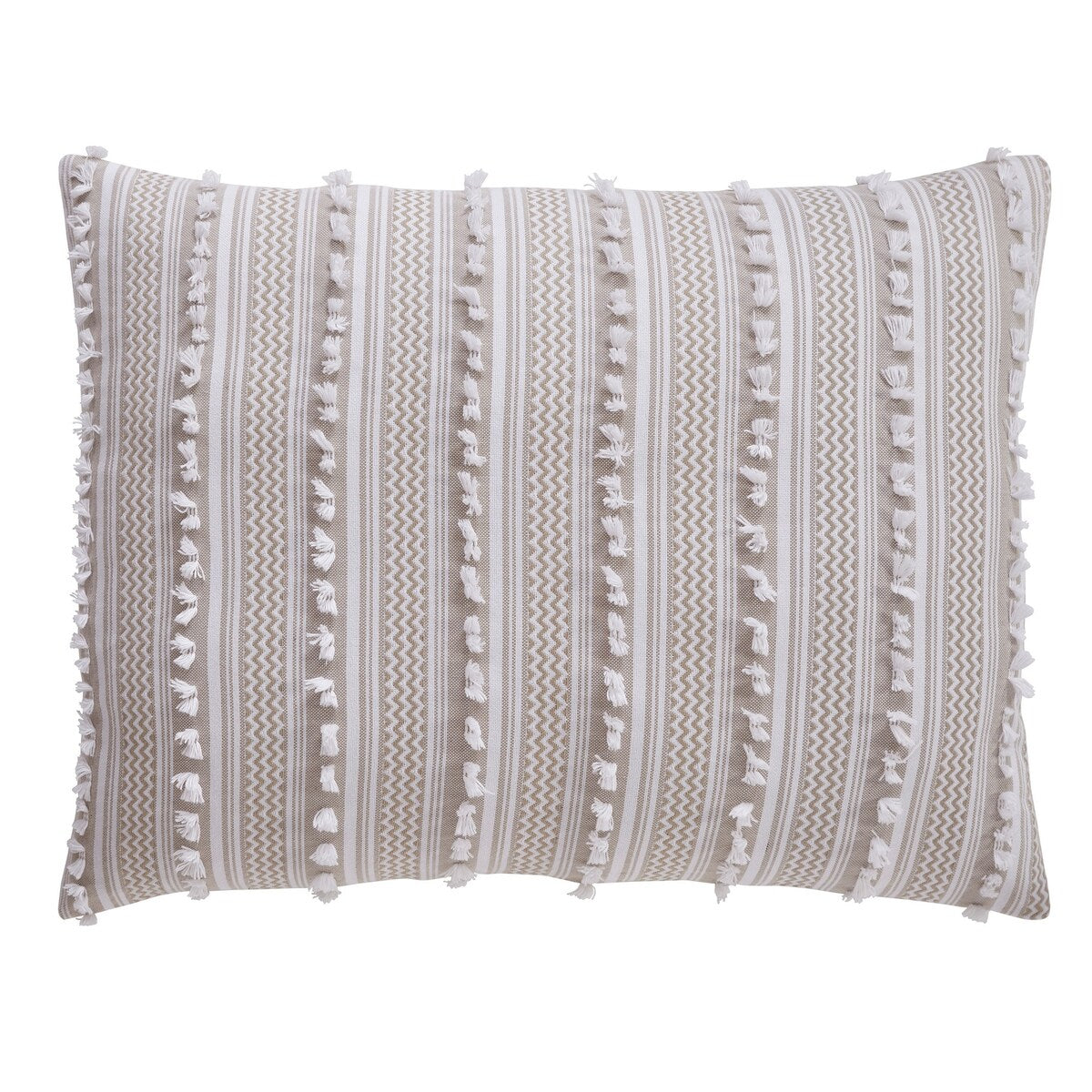 Better Trends Angelique Comforter Set 100% Cotton Tufted Soft Plush Chenille Elegant Stripes Machine Washable & Tumble Dry
