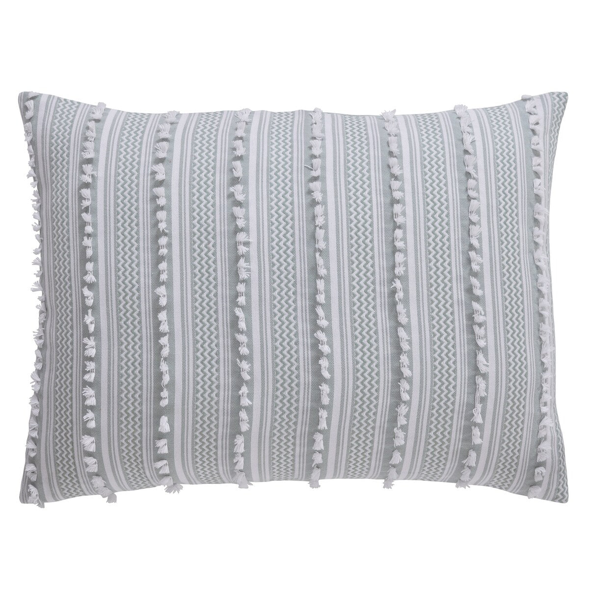 Better Trends Angelique Comforter Set 100% Cotton Tufted Soft Plush Chenille Elegant Stripes Machine Washable & Tumble Dry