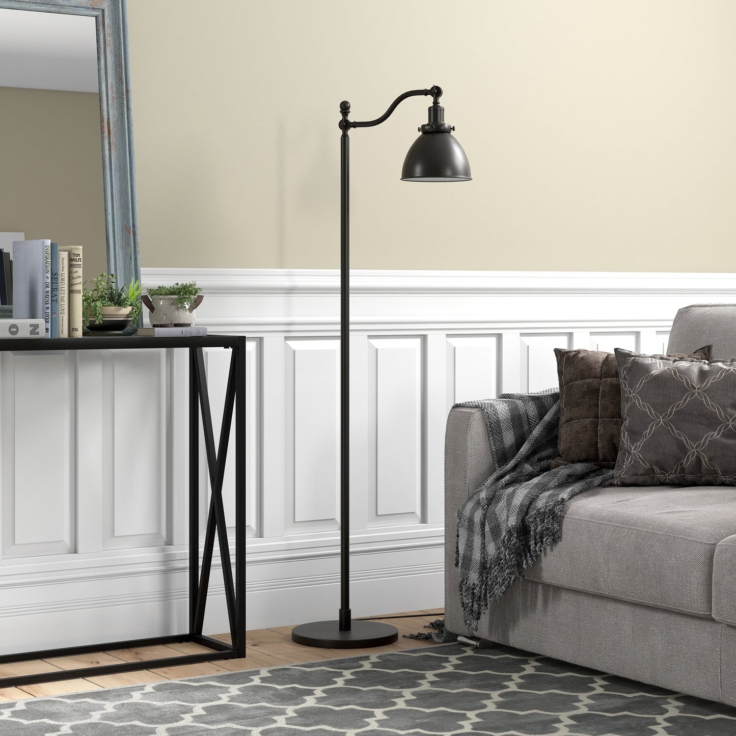 Beverly 65 Tall Floor Lamp with Metal Shade