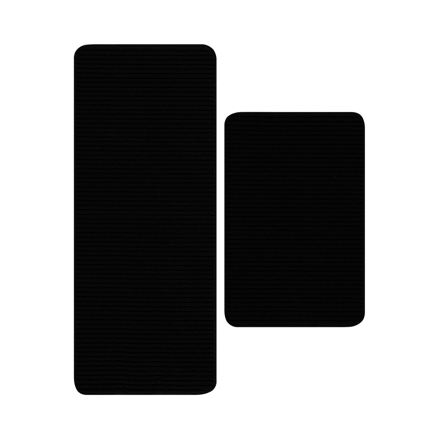 Beverly Rug Non Slip Washable Kitchen Rugs and Mats 2 Piece Set, 48x20 + 30x20