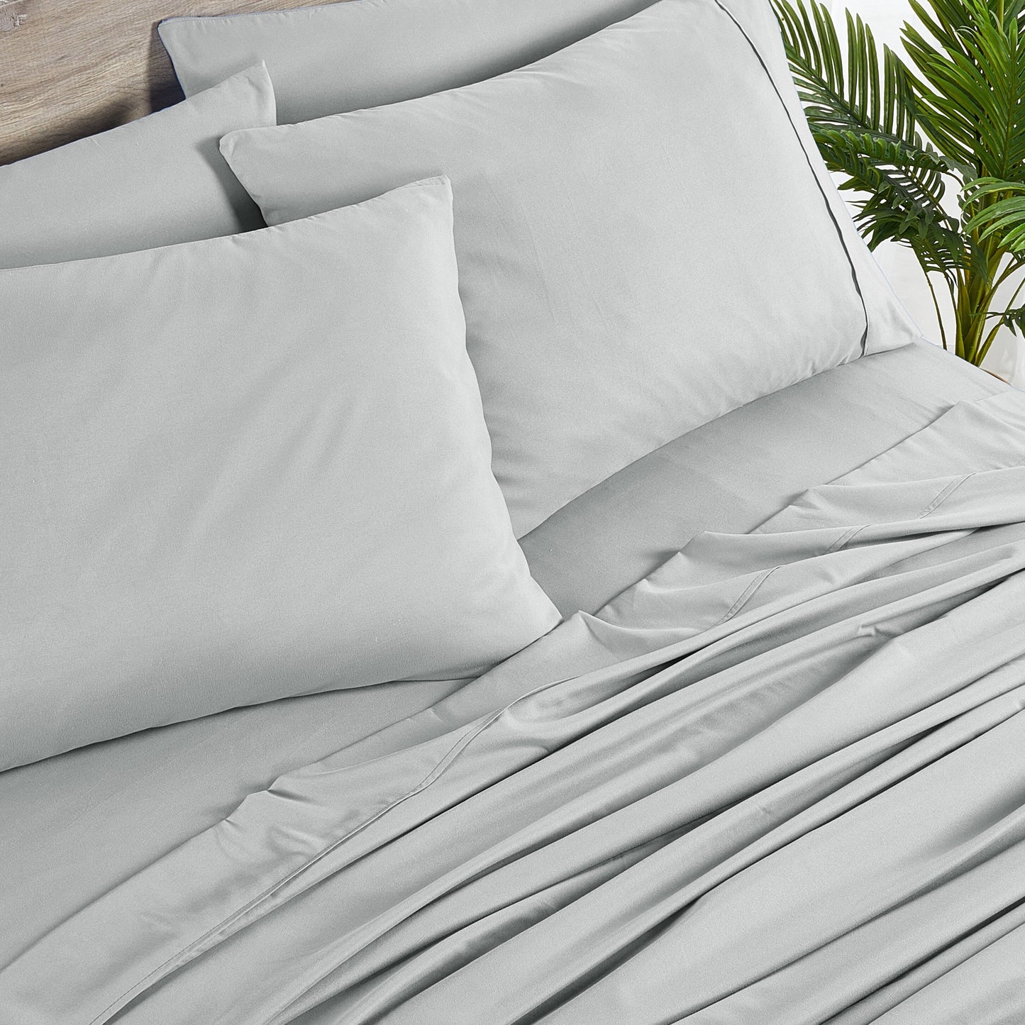 Bibb Home 2000 Count 6-Piece Rayon from Bamboo Sheet Set