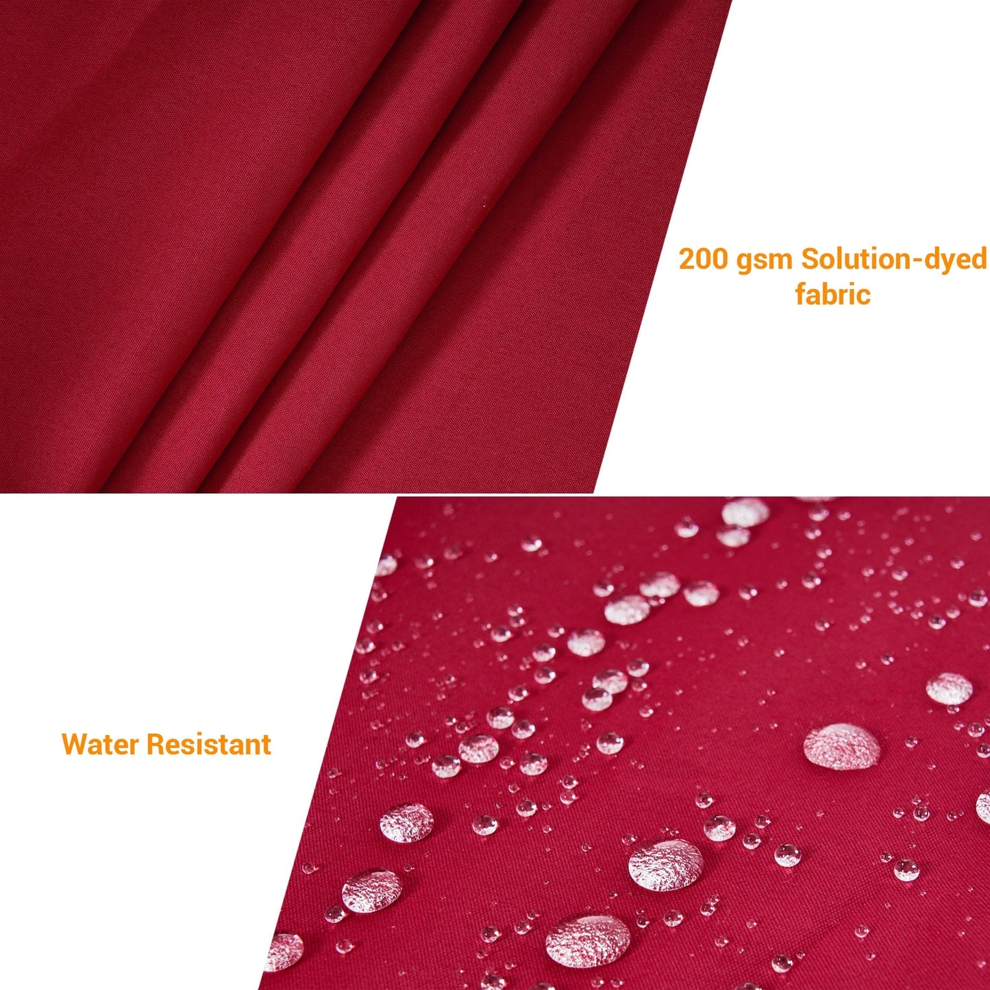 Bonosuki 10 x 6.5ft LED Patio Rectangular Umbrella Outdoor Market Umbrella Aluminium/Steel with Tilt and Crank